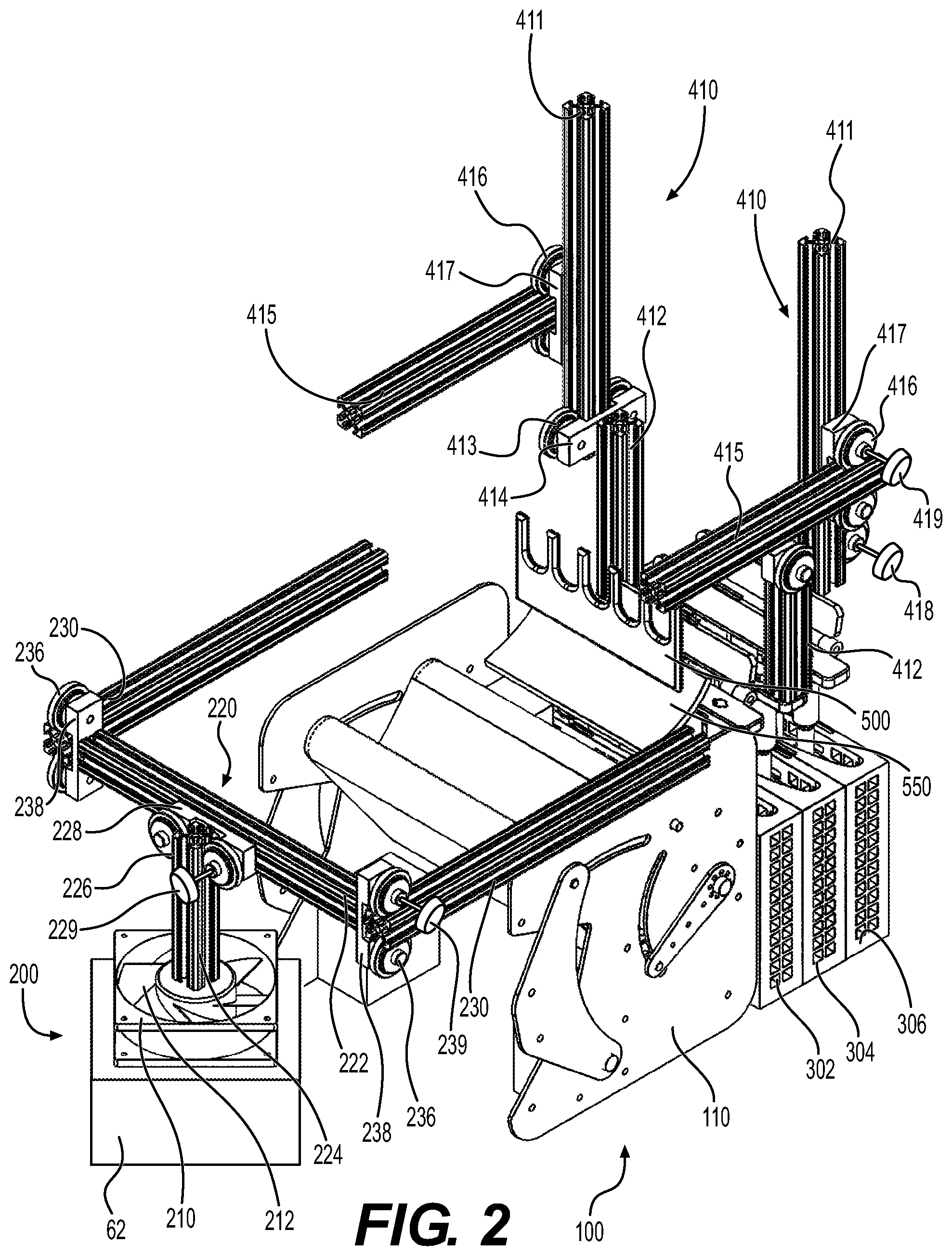 Patent US12312111 Figure 2 – Method for providing at least one utensil wrapped in a napkin, apparatus for wrapping a napkin around at least one utensil, utensil picker and magazine for storing utensils