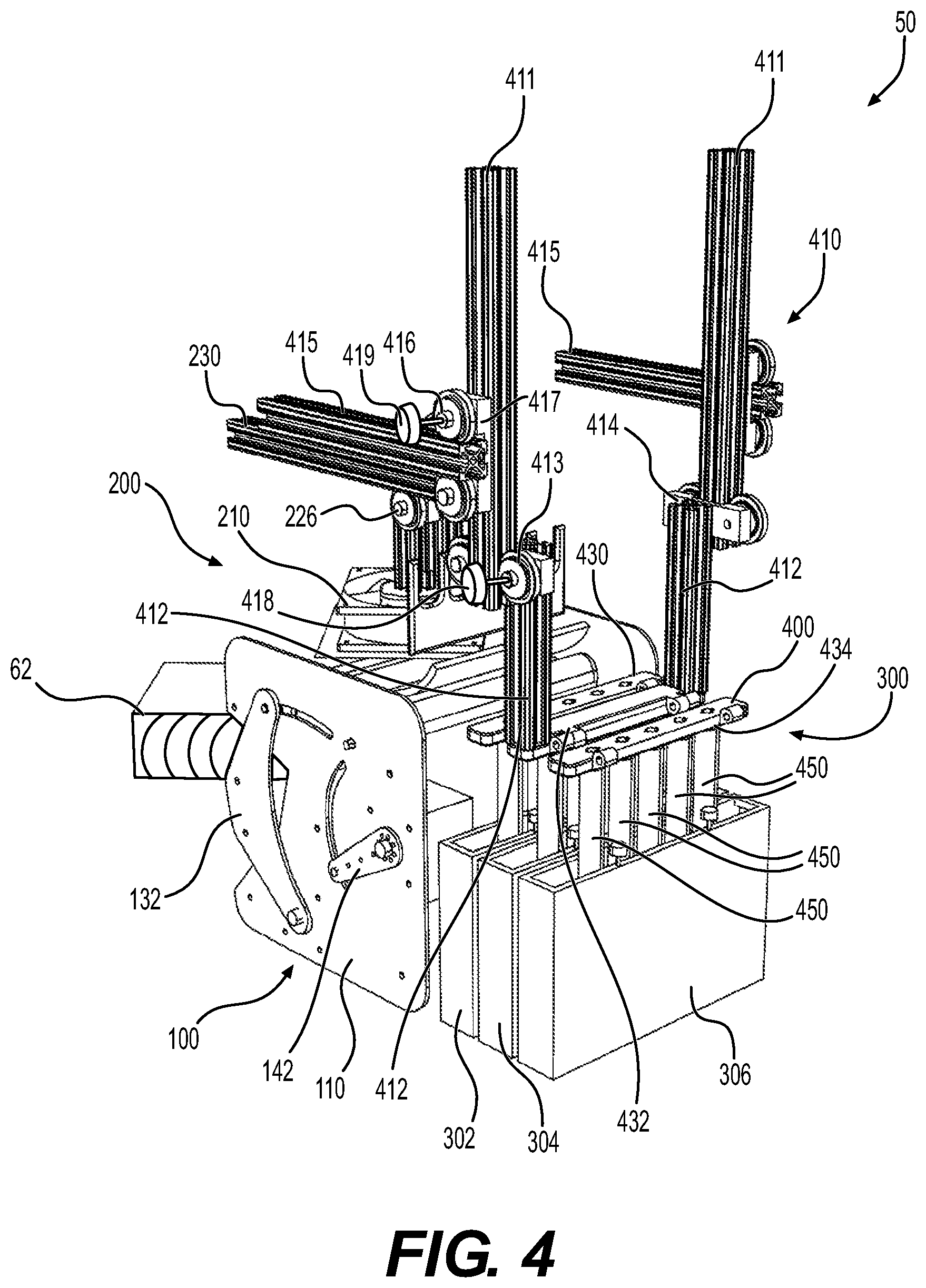 Patent US12312111 Figure 4 – Method for providing at least one utensil wrapped in a napkin, apparatus for wrapping a napkin around at least one utensil, utensil picker and magazine for storing utensils