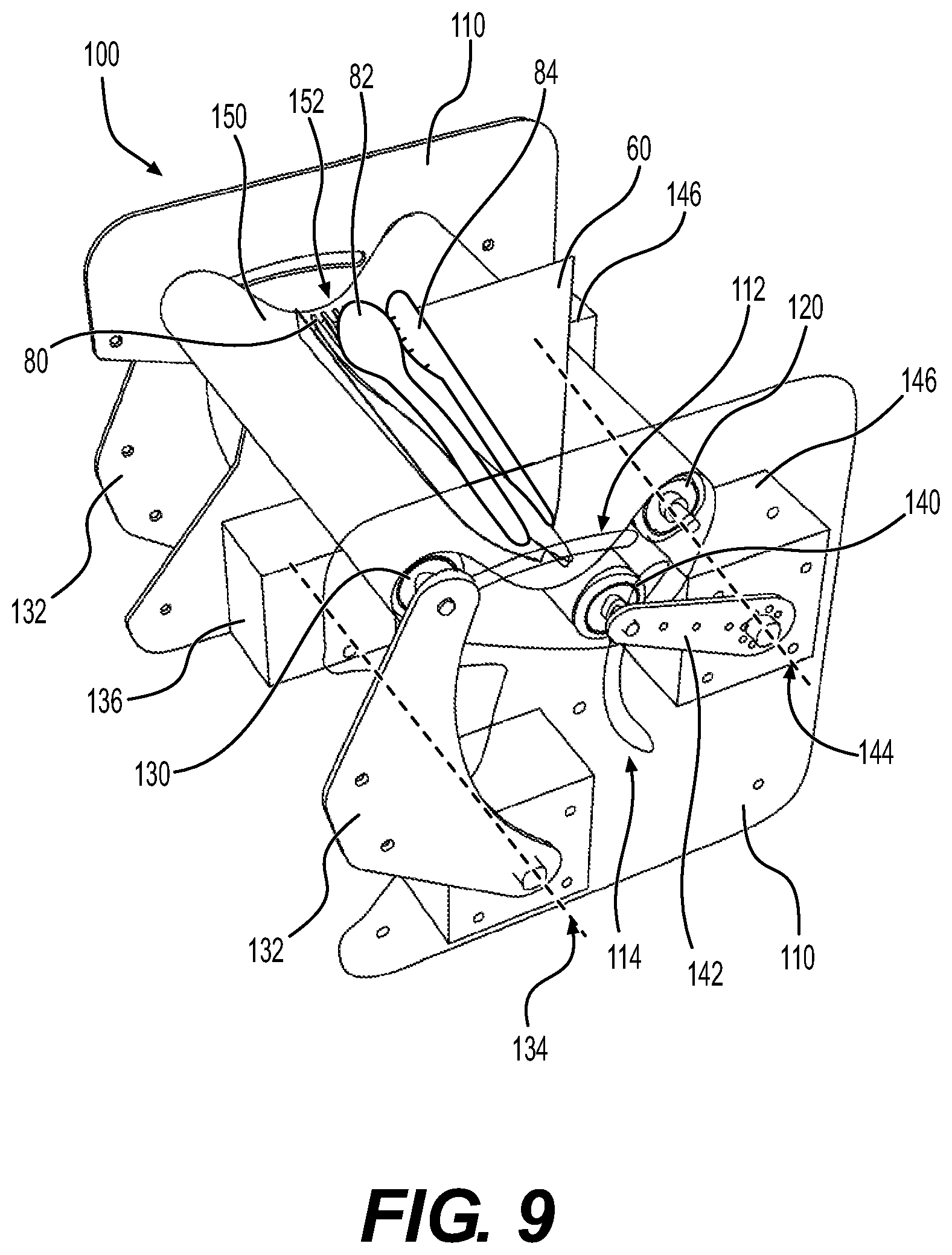 Patent US12312111 Figure 9 – Method for providing at least one utensil wrapped in a napkin, apparatus for wrapping a napkin around at least one utensil, utensil picker and magazine for storing utensils