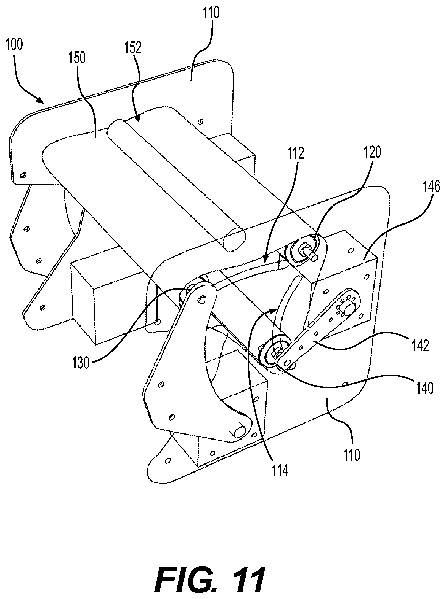 Patent US12312111 Figure 11 – Method for providing at least one utensil wrapped in a napkin, apparatus for wrapping a napkin around at least one utensil, utensil picker and magazine for storing utensils