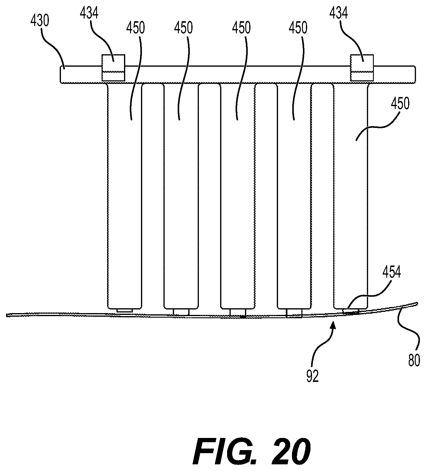 Patent US12312111 Figure 20 – Method for providing at least one utensil wrapped in a napkin, apparatus for wrapping a napkin around at least one utensil, utensil picker and magazine for storing utensils