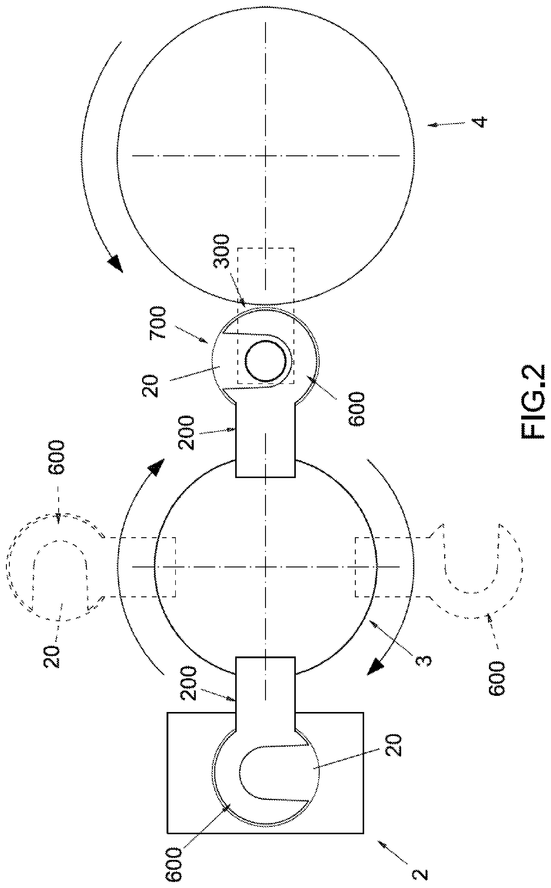 Patent US12312112 Figure 2 – Apparatus for the manufacture of a filter for disposable capsules for the preparation of beverages