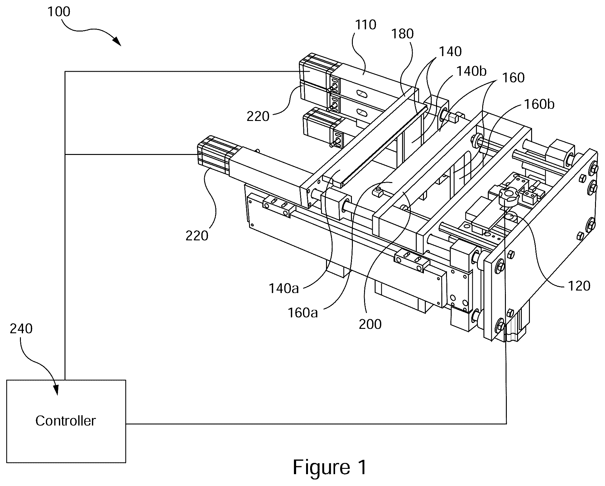 Patent US12312115 Figure 1 – Packaging system and seal jaw for packaging film