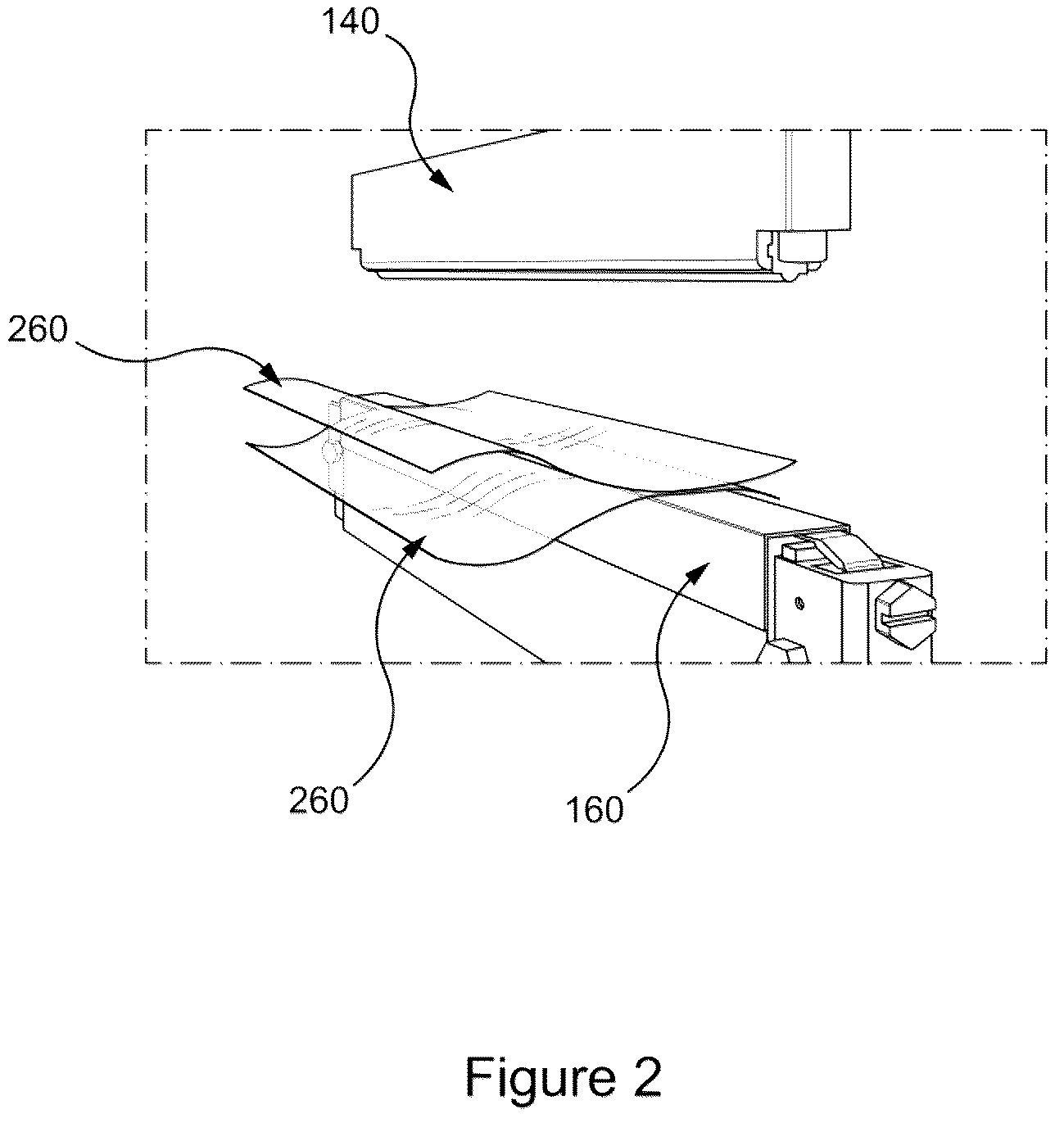 Patent US12312115 Figure 2 – Packaging system and seal jaw for packaging film