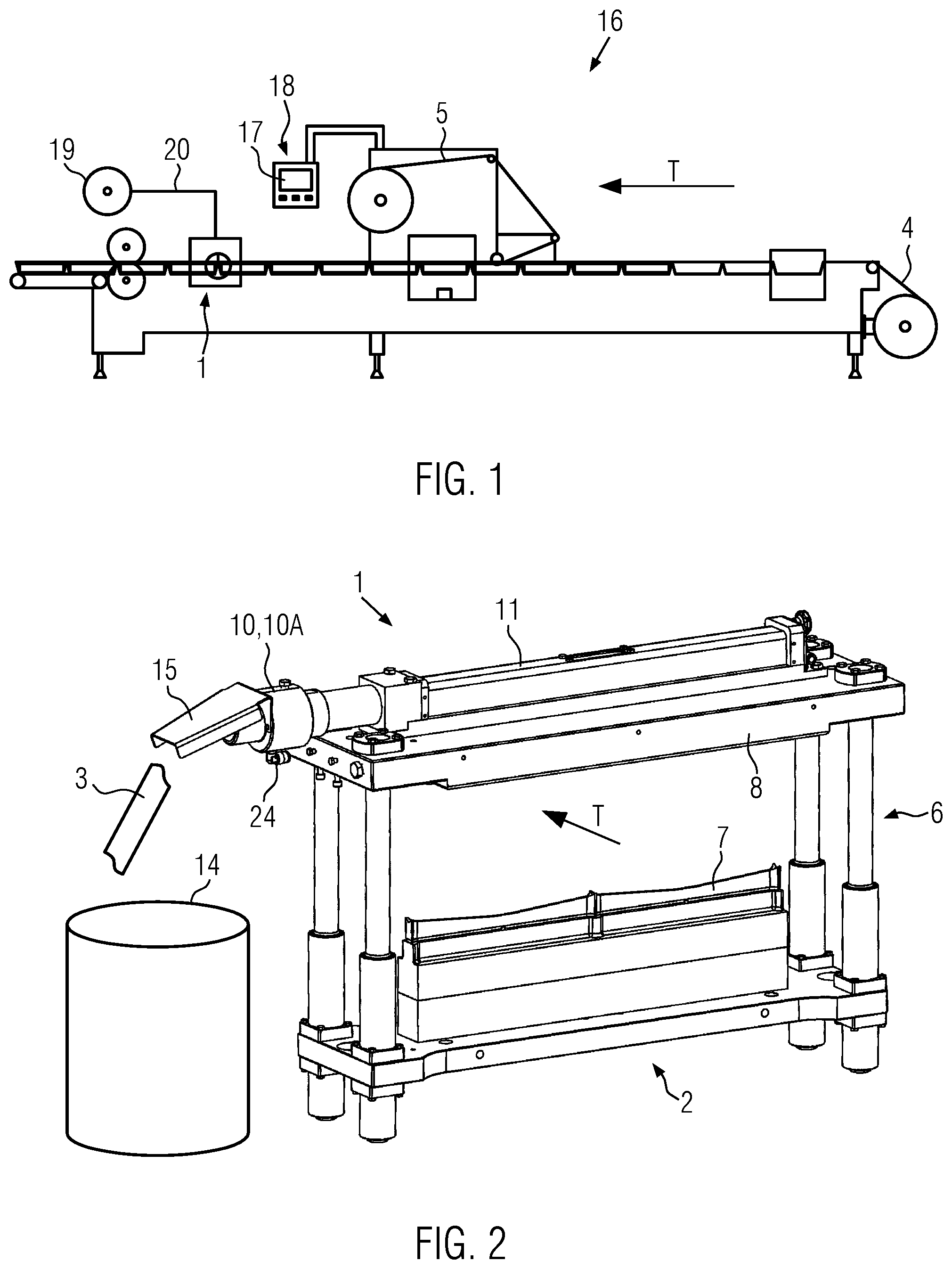 Patent US12312118 Figure 1 – Thermoforming packaging machine with transverse cutting station and method for operating a thermoforming packaging machine comprising a transverse cutting station