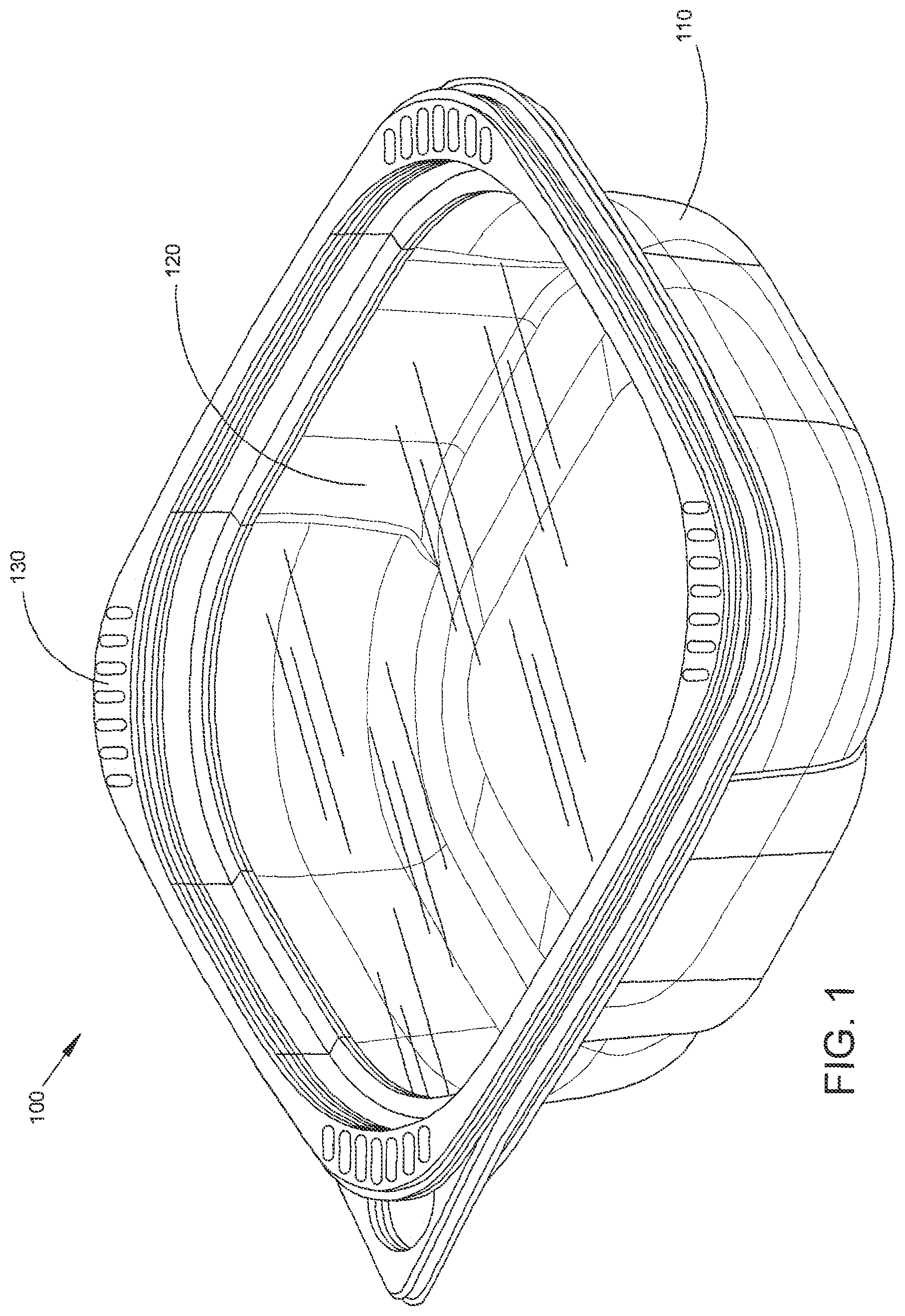 Patent US12312121 Figure 1 – System and method for framed lid