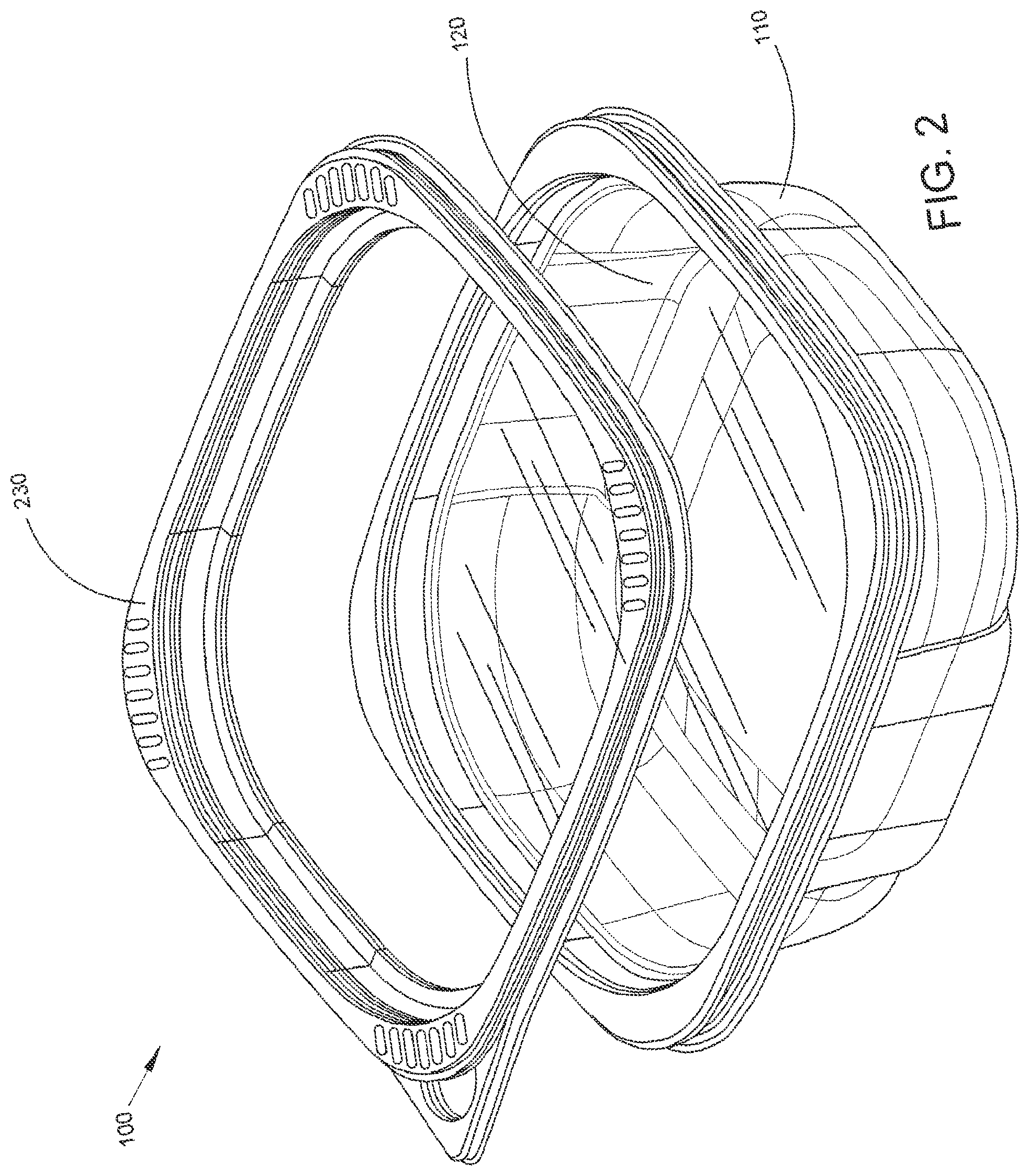 Patent US12312121 Figure 2 – System and method for framed lid