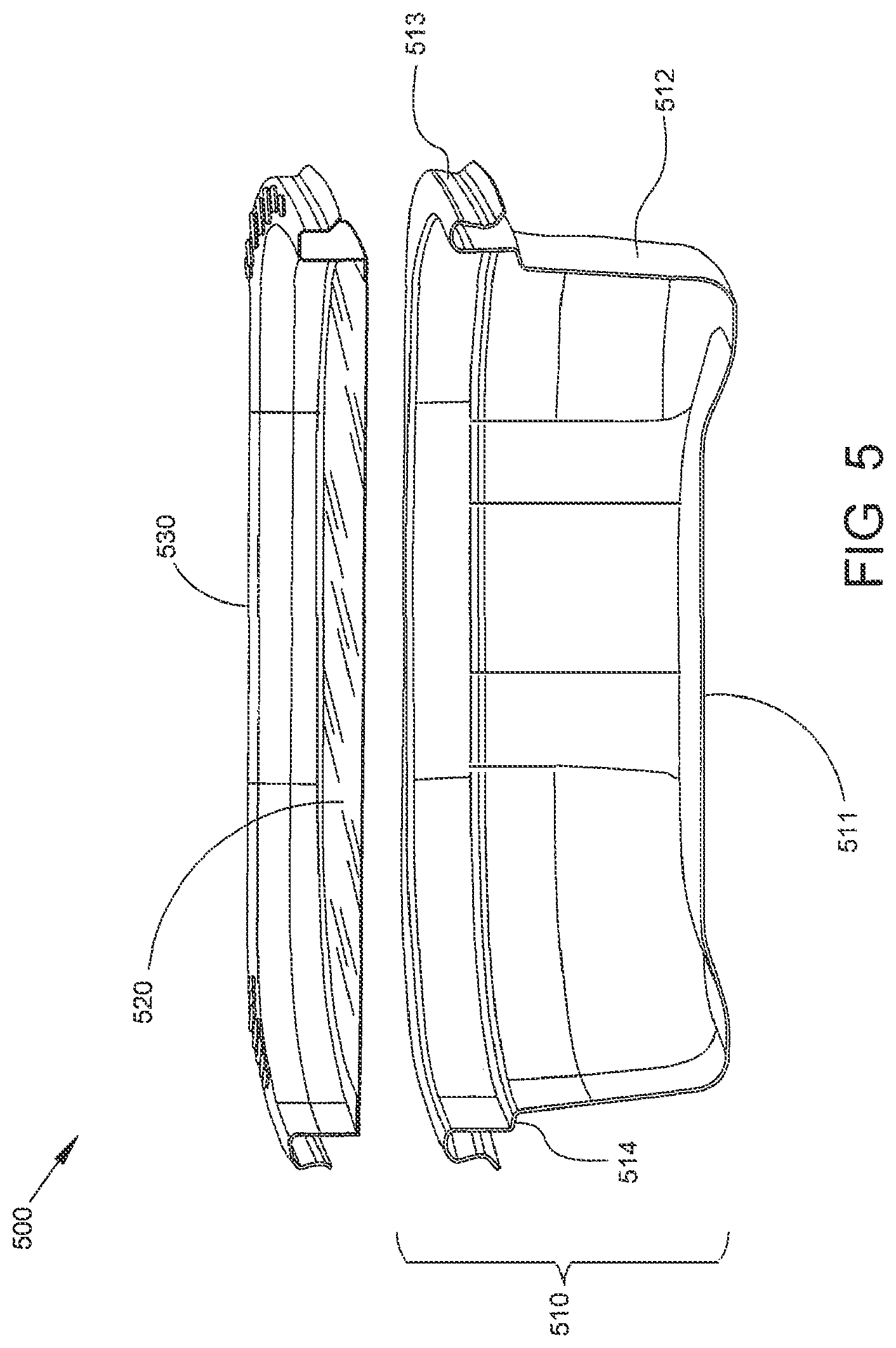 Patent US12312121 Figure 5 – System and method for framed lid
