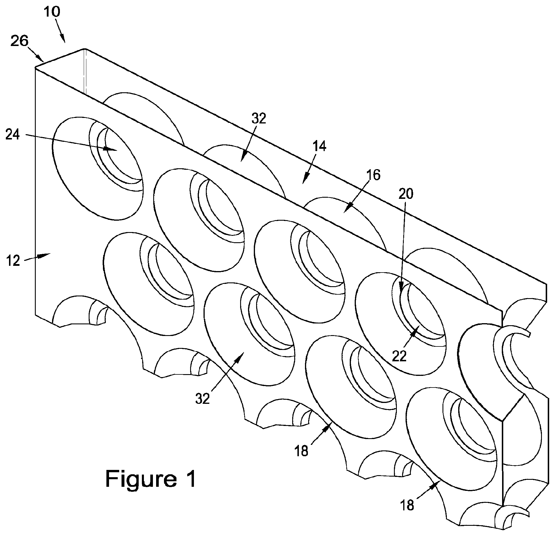 Patent US12312124 — Structural element — Figure 1