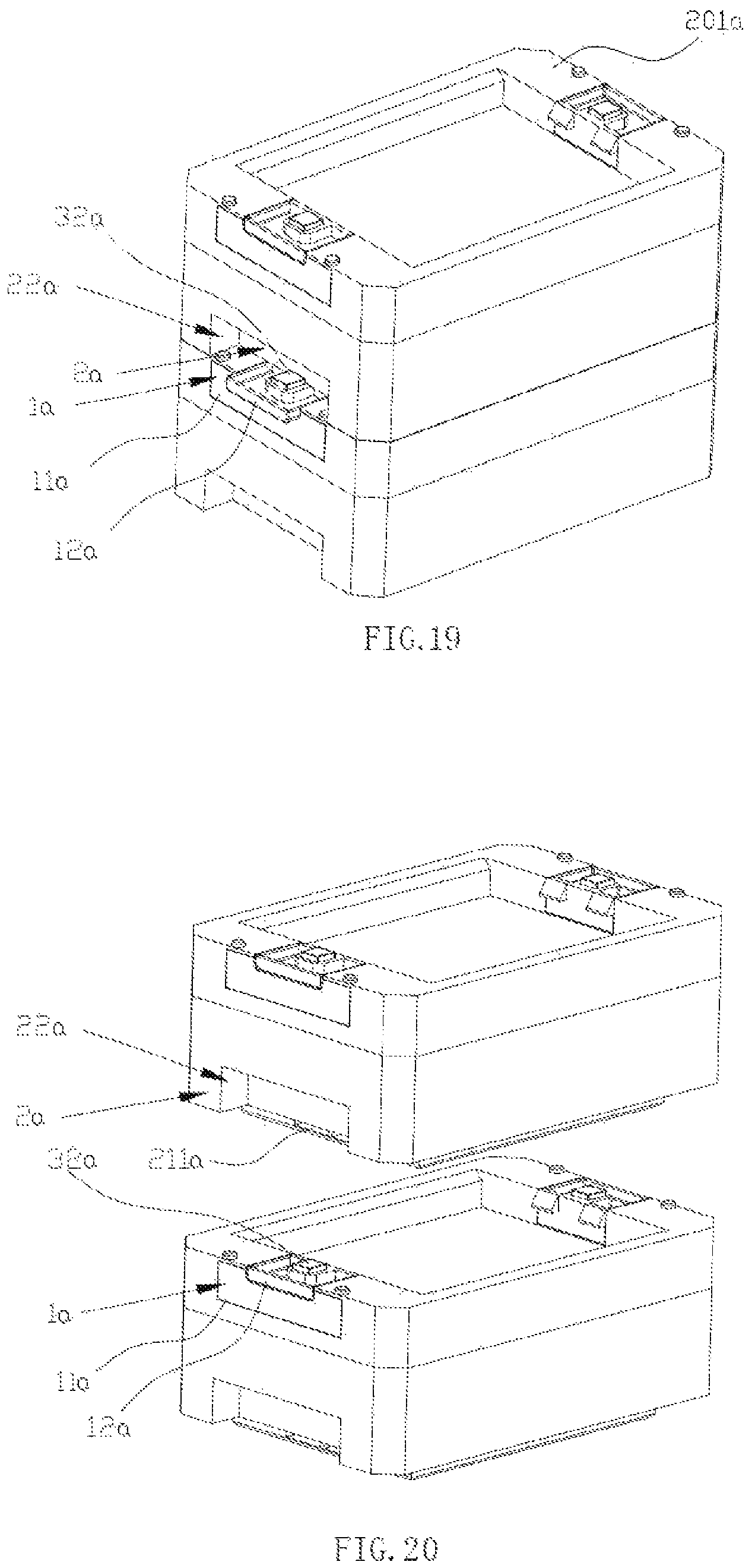 Patent US12312126 Figure 11 – Stacked toolbox system