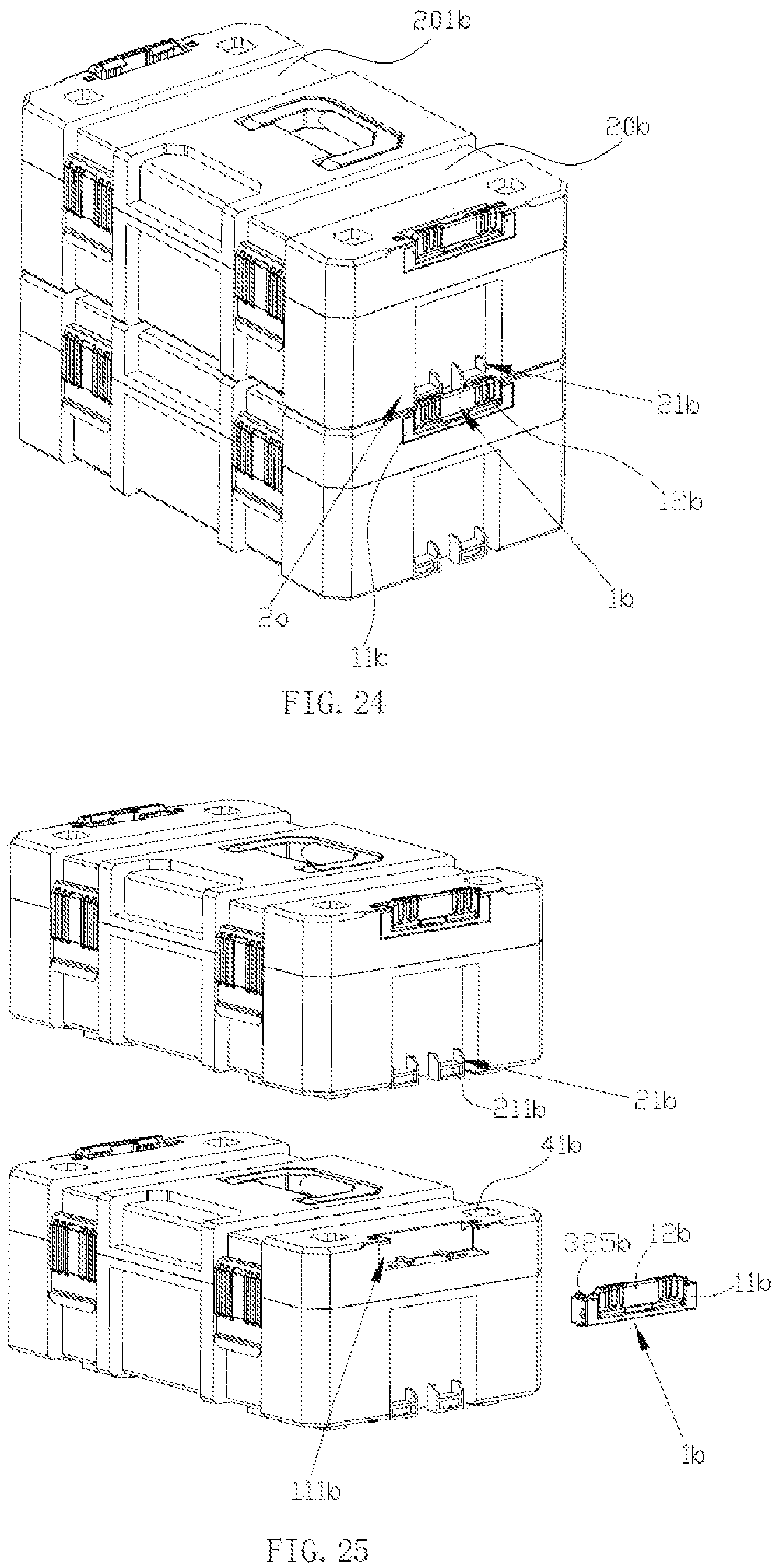 Patent US12312126 Figure 13 – Stacked toolbox system