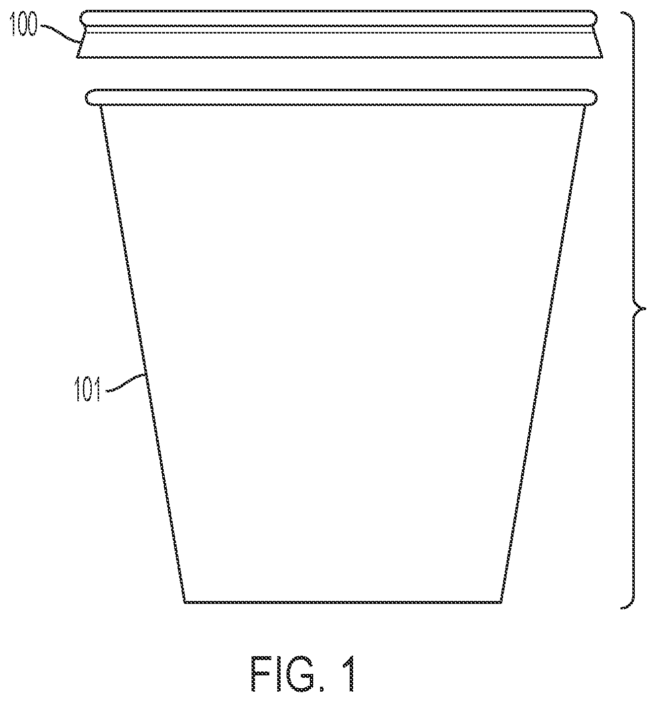 Patent US12312129 Figure 1 – Thermoformed closure with overlapping tab
