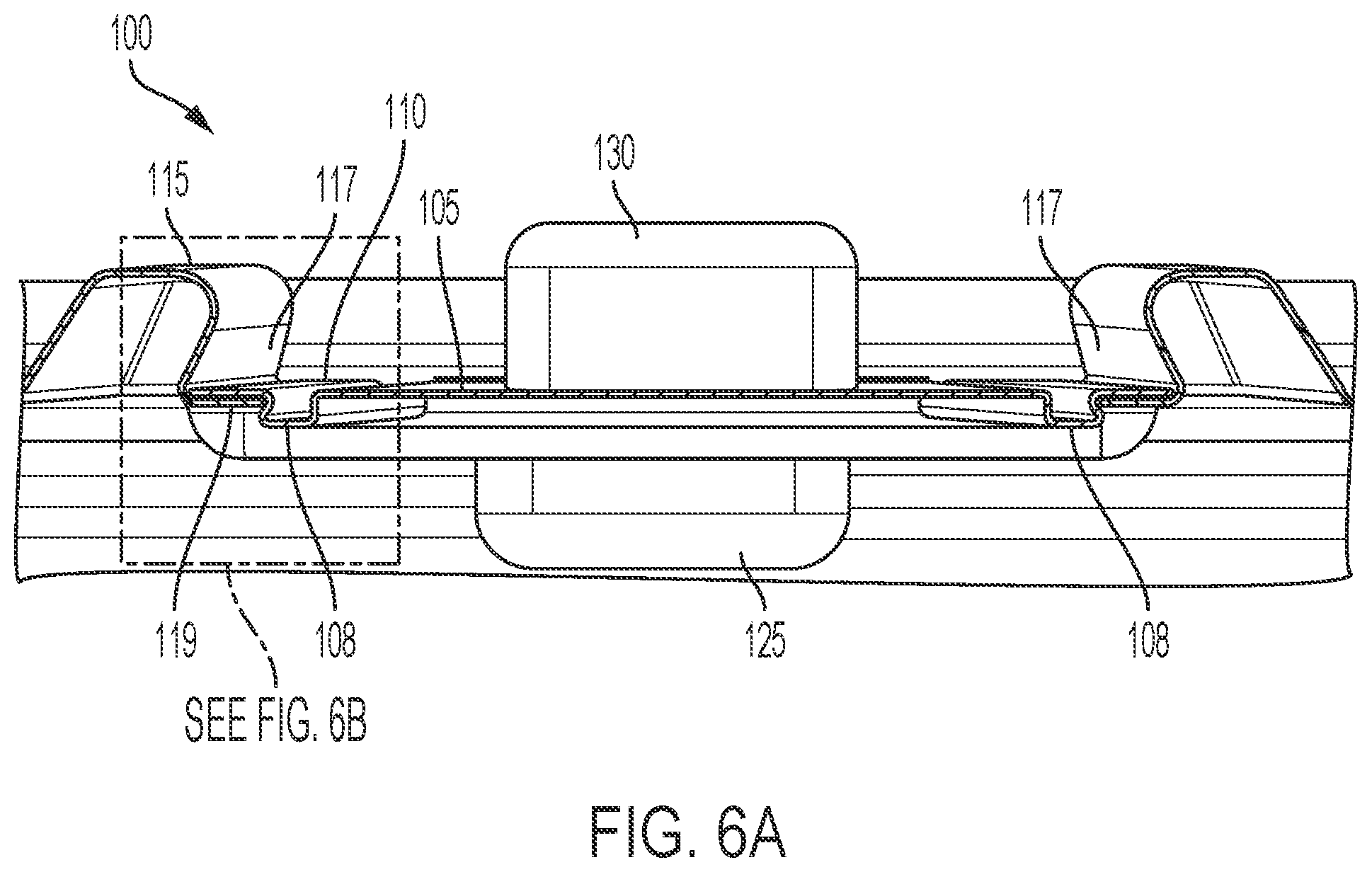 Patent US12312129 Figure 6 – Thermoformed closure with overlapping tab