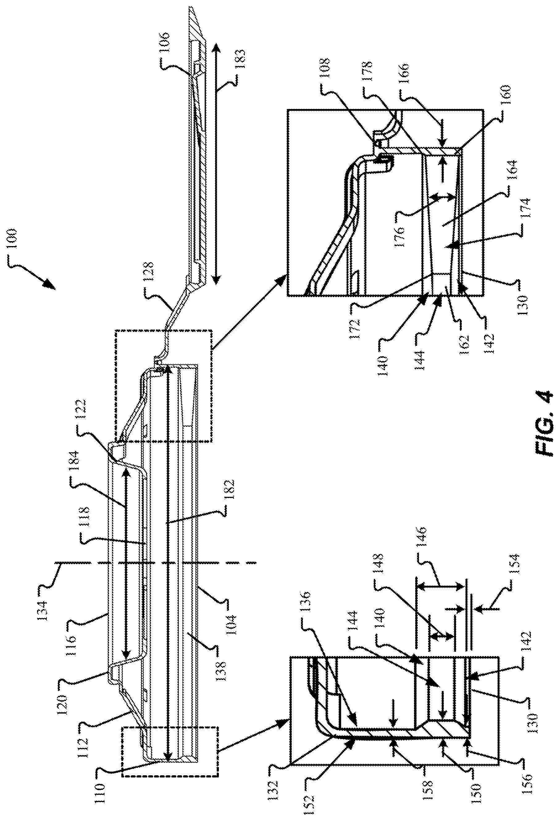 Patent US12312130 Figure 4 – Lid for container