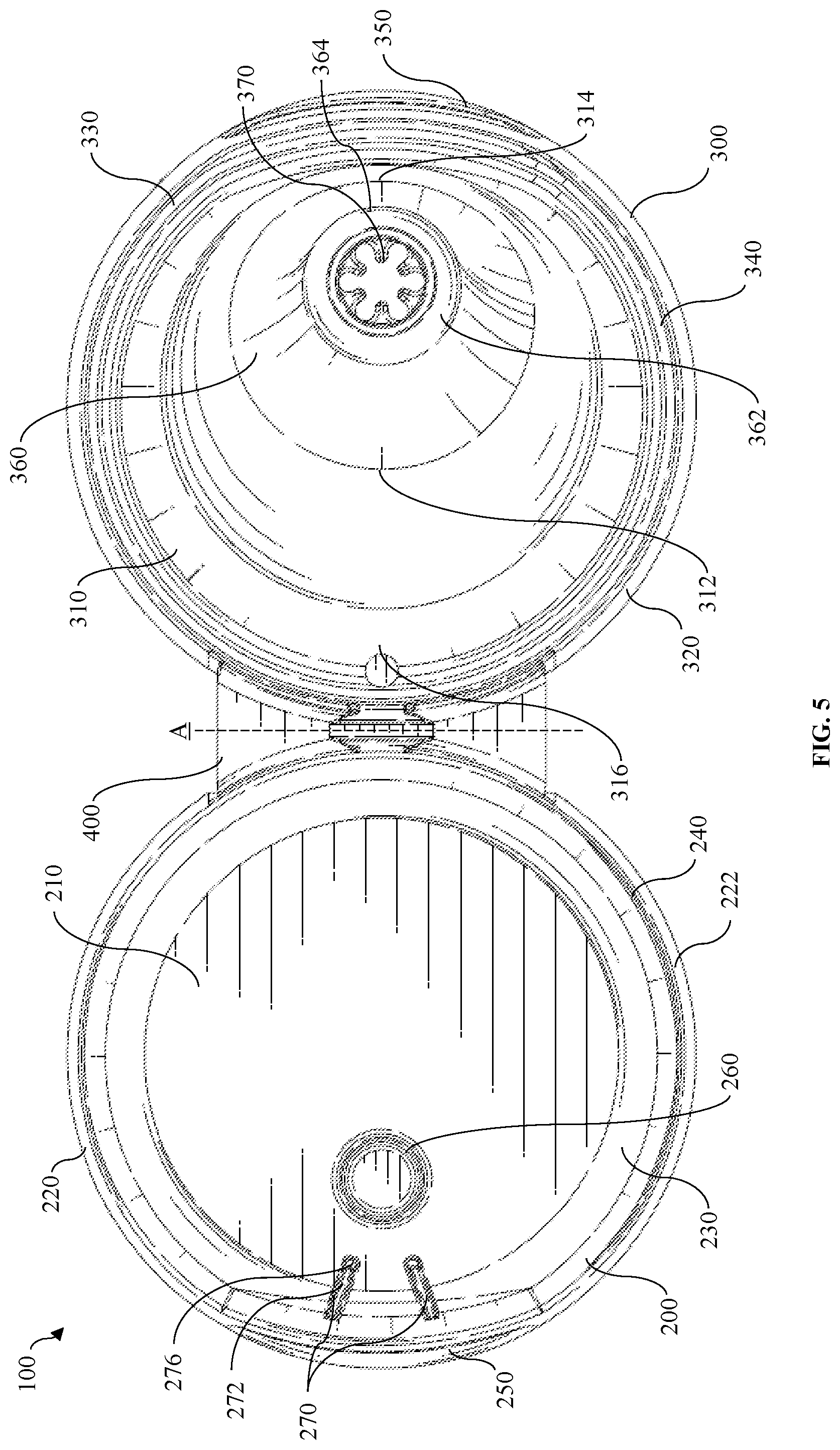 Patent US12312131 Figure 5 – Flow control closure