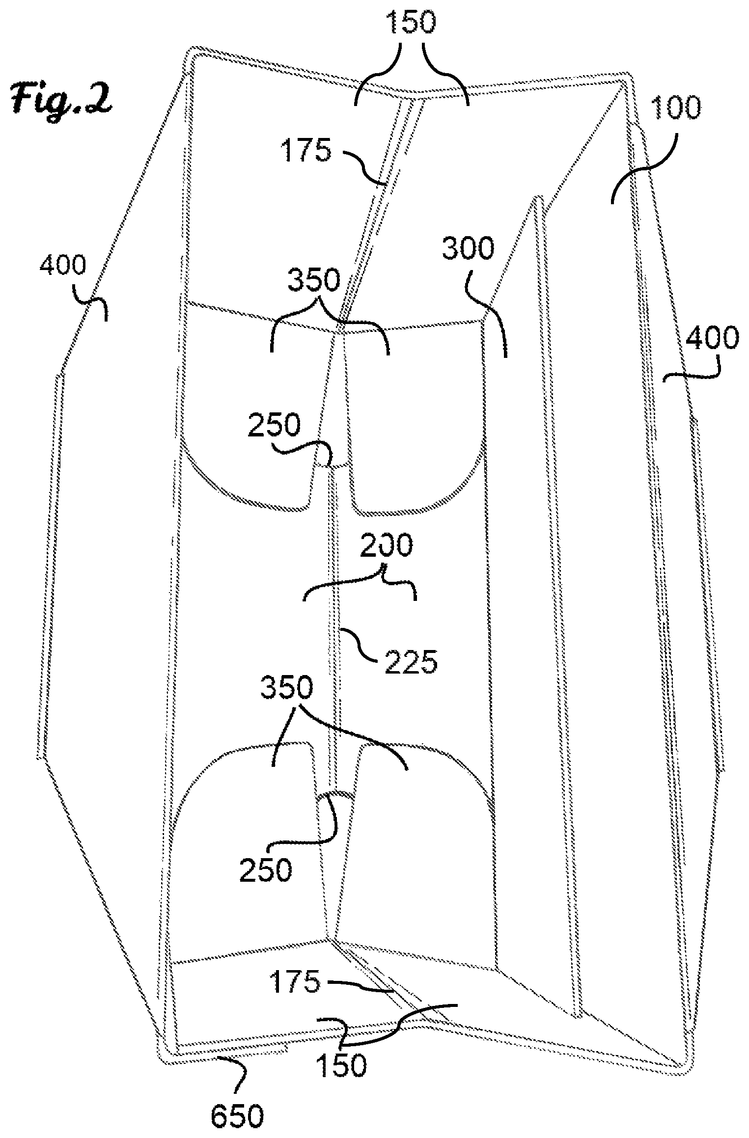 Patent US12312132 Figure 2 – Collapsible box