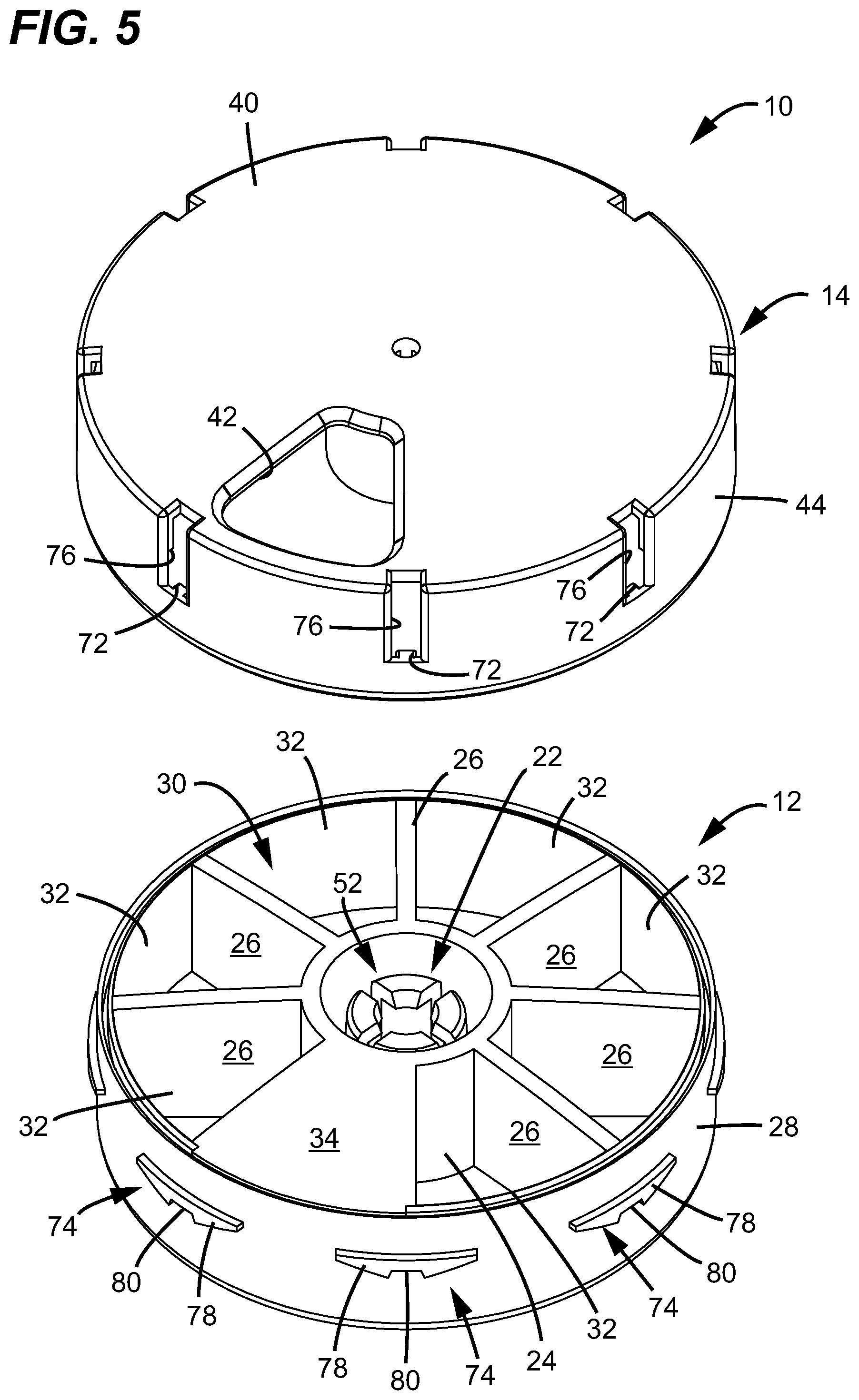 Patent US12312136 Figure 3 – Pill container and methods