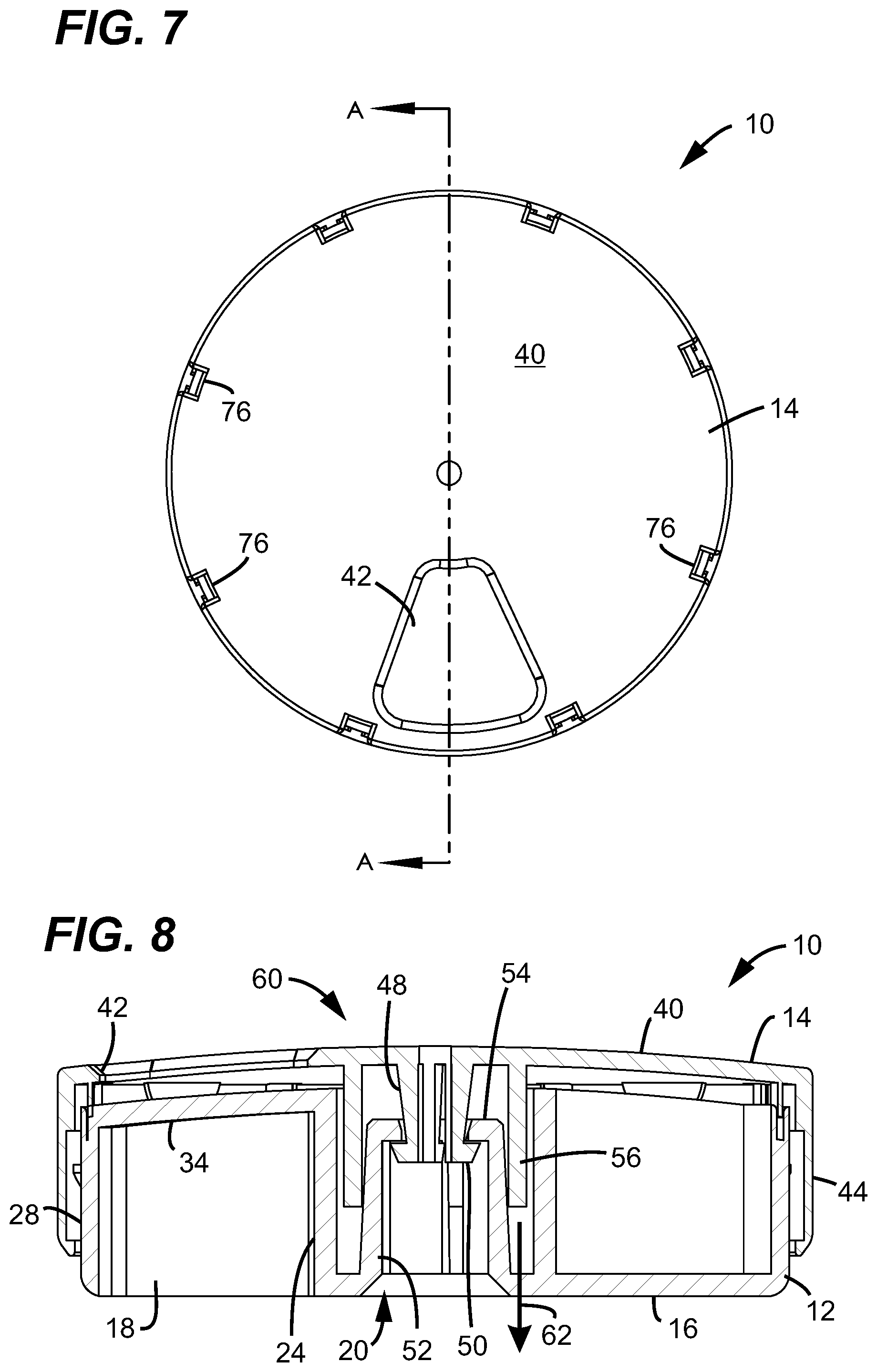 Patent US12312136 Figure 5 – Pill container and methods