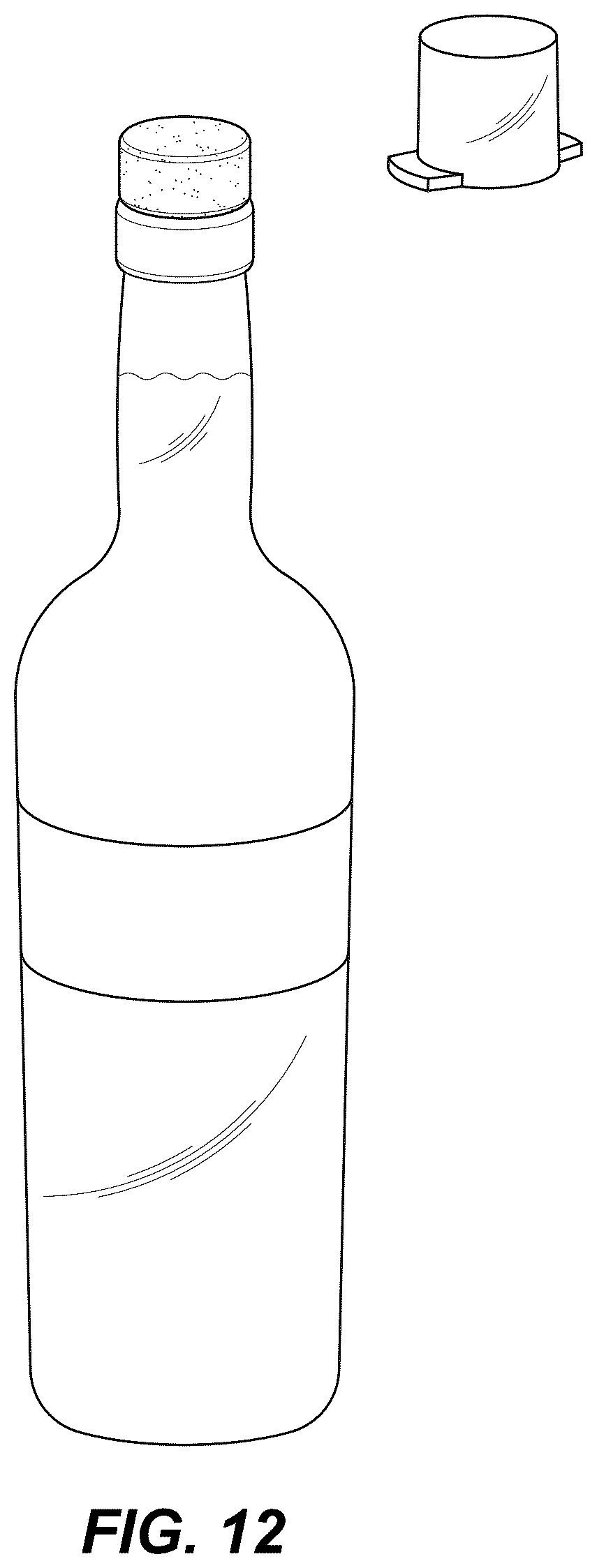 Patent US12312137 Figure 6 – Method and apparatus for covering a corked container
