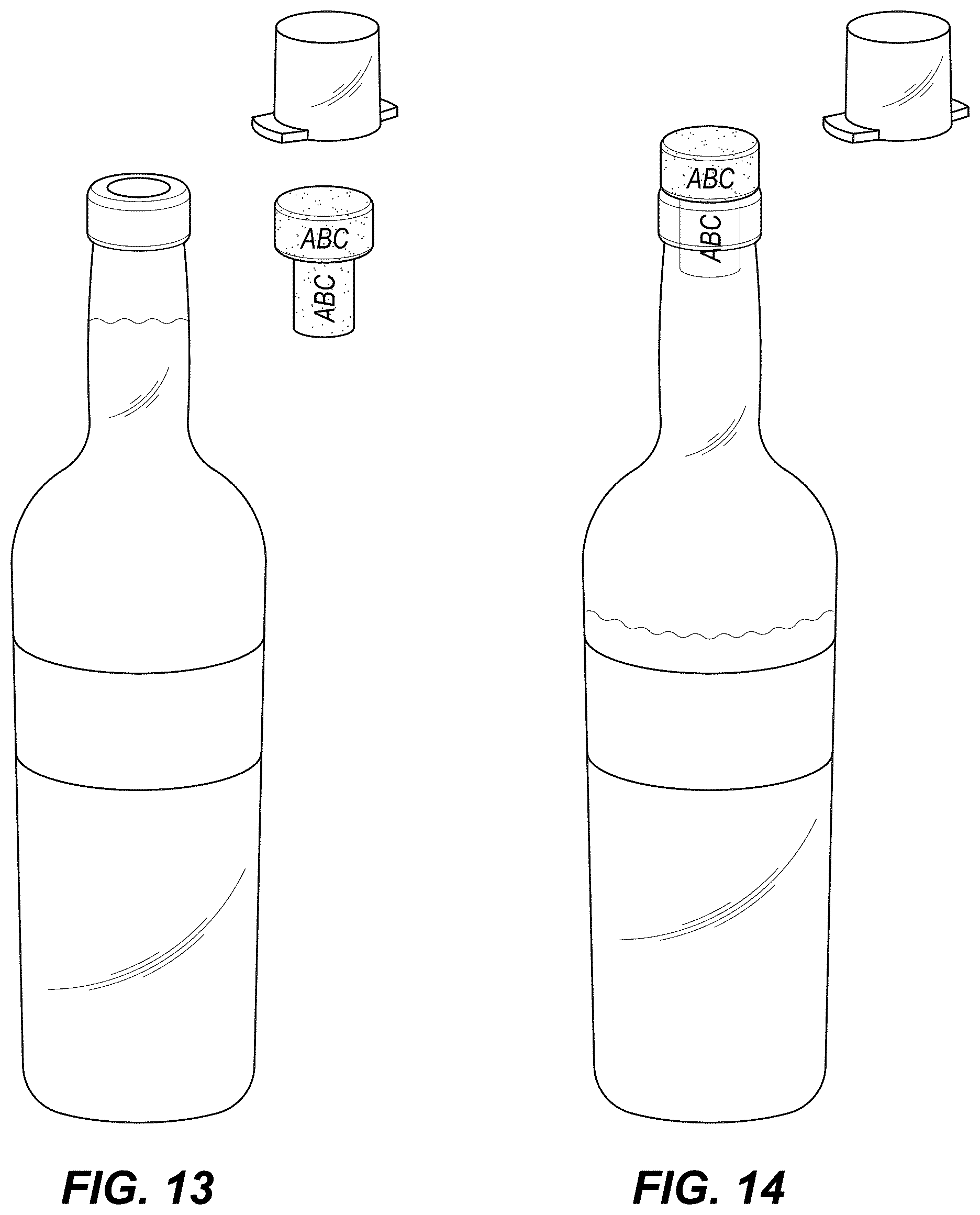 Patent US12312137 Figure 7 – Method and apparatus for covering a corked container