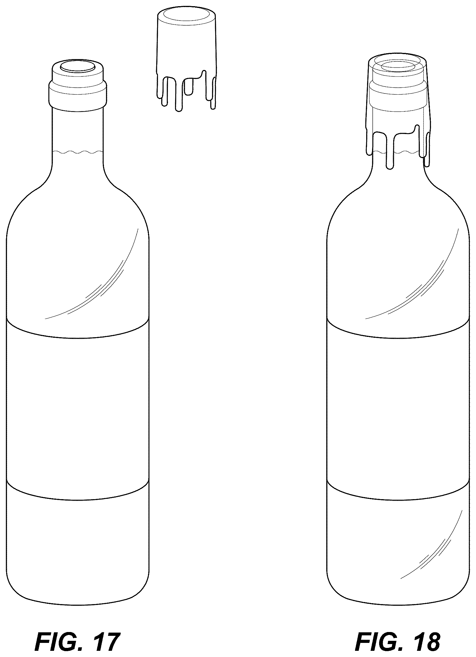 Patent US12312137 Figure 9 – Method and apparatus for covering a corked container