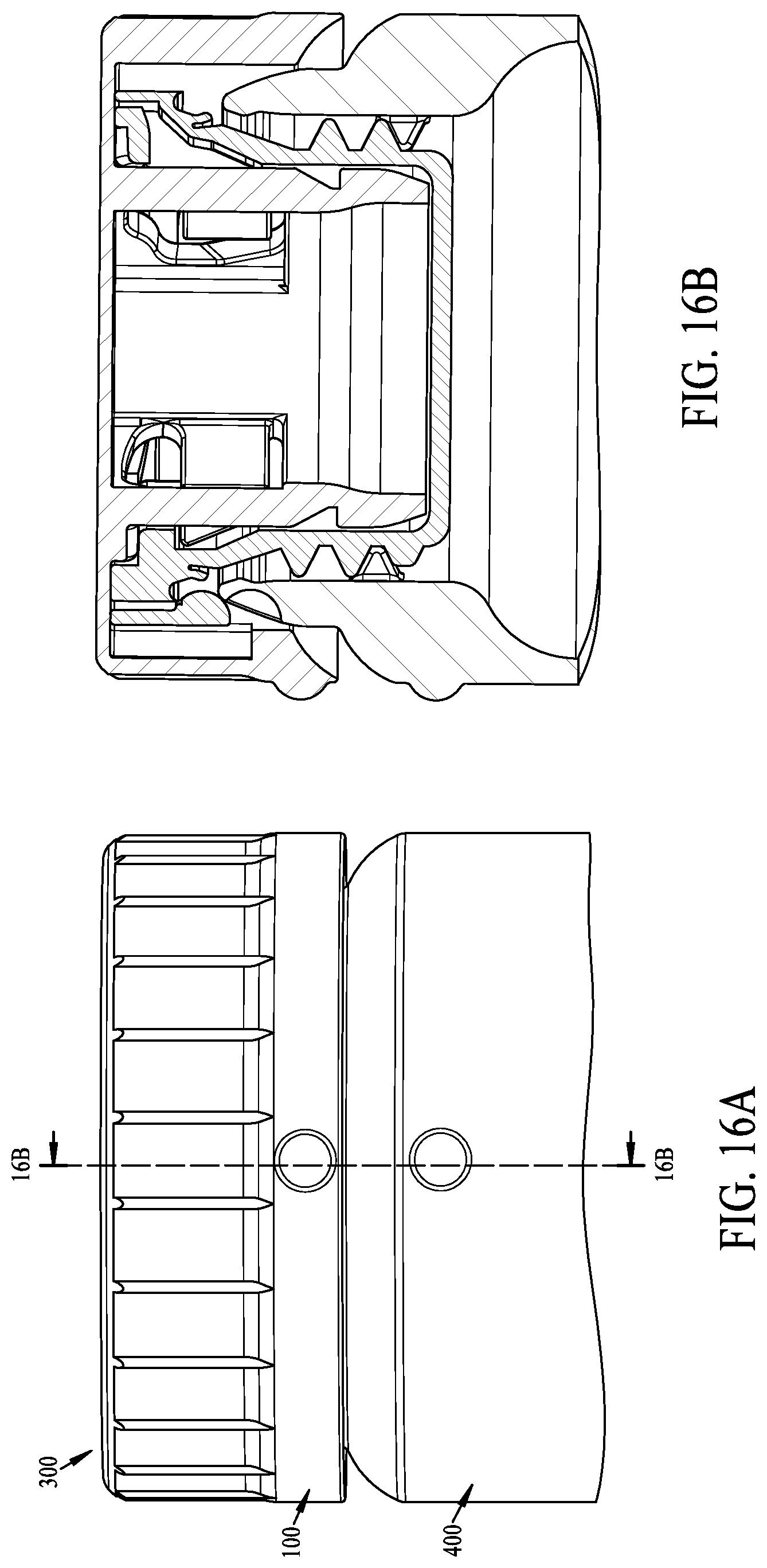 Patent US12312139 Figure 16 – Tamper evident bottle finish and cap assembly
