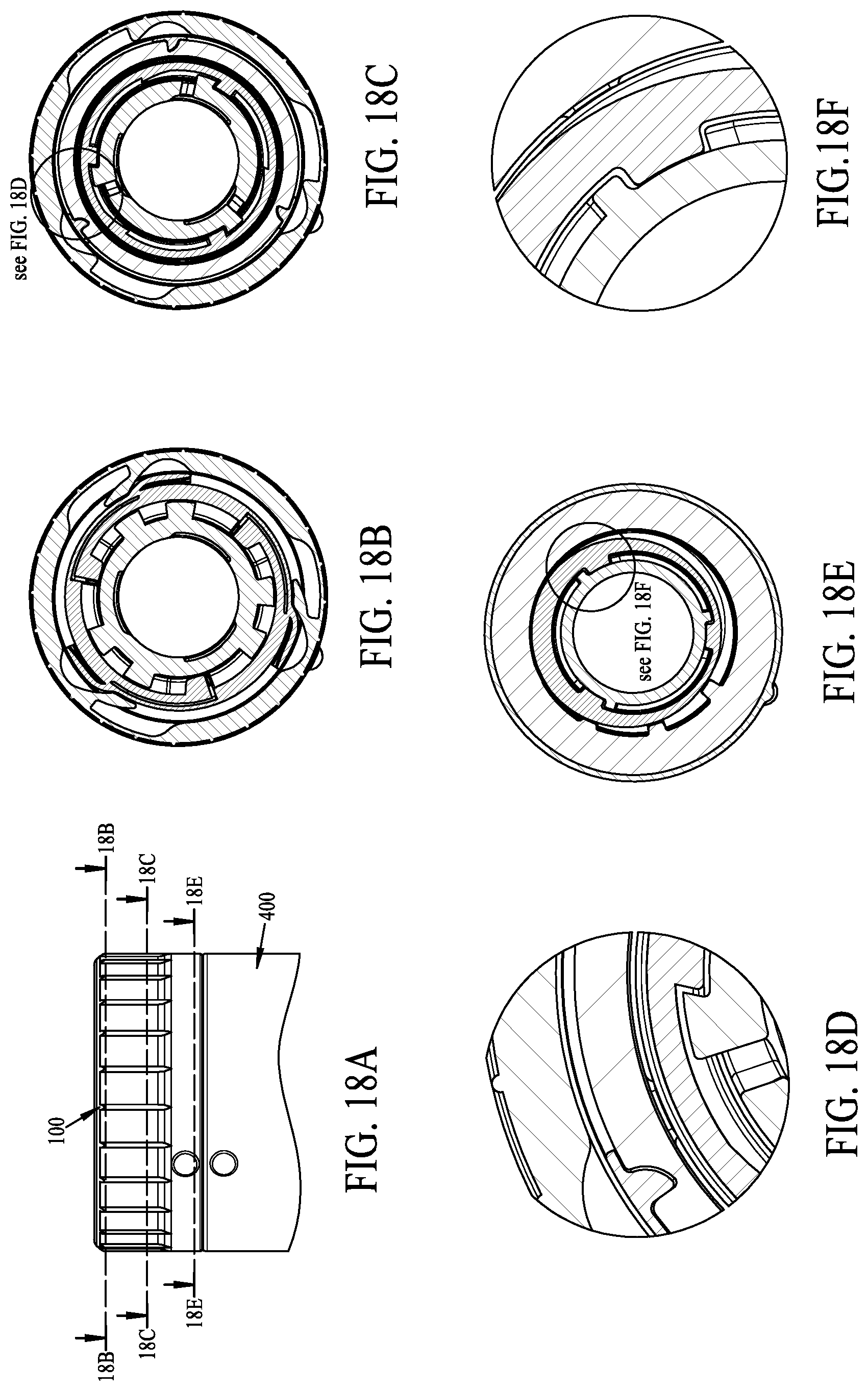 Patent US12312139 Figure 18 – Tamper evident bottle finish and cap assembly