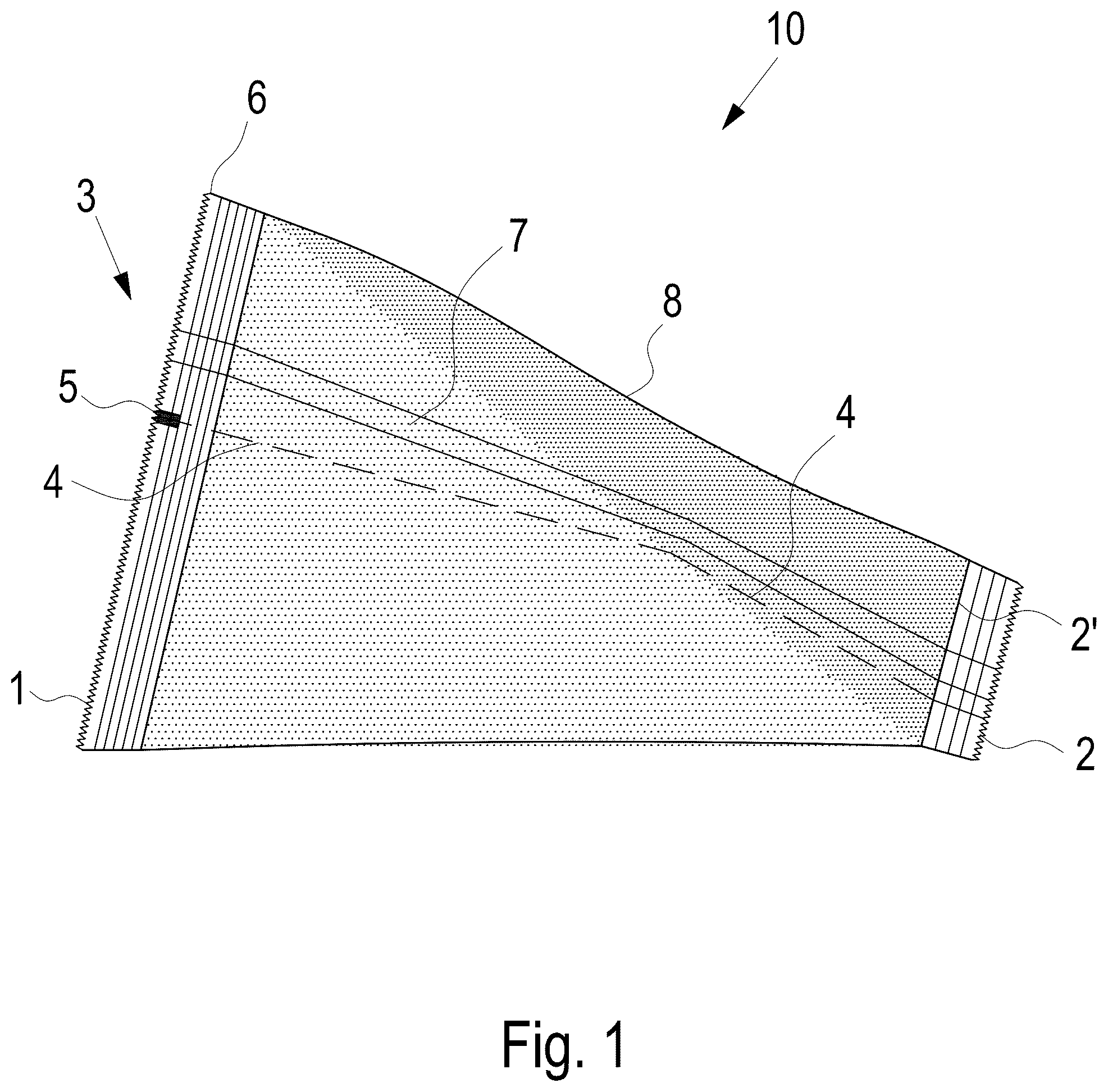 Patent US12312143 — Pouch for a food product — Figure 1