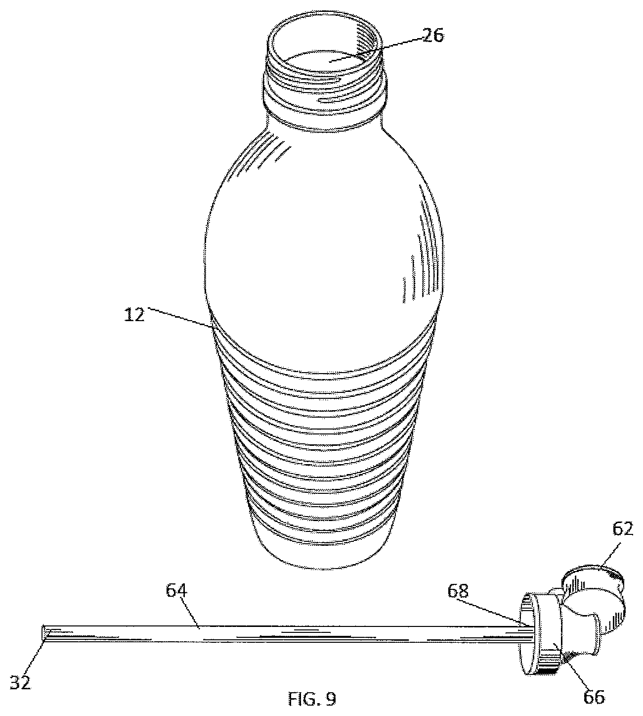 Patent US12312147 Figure 7 – Bottling device and method