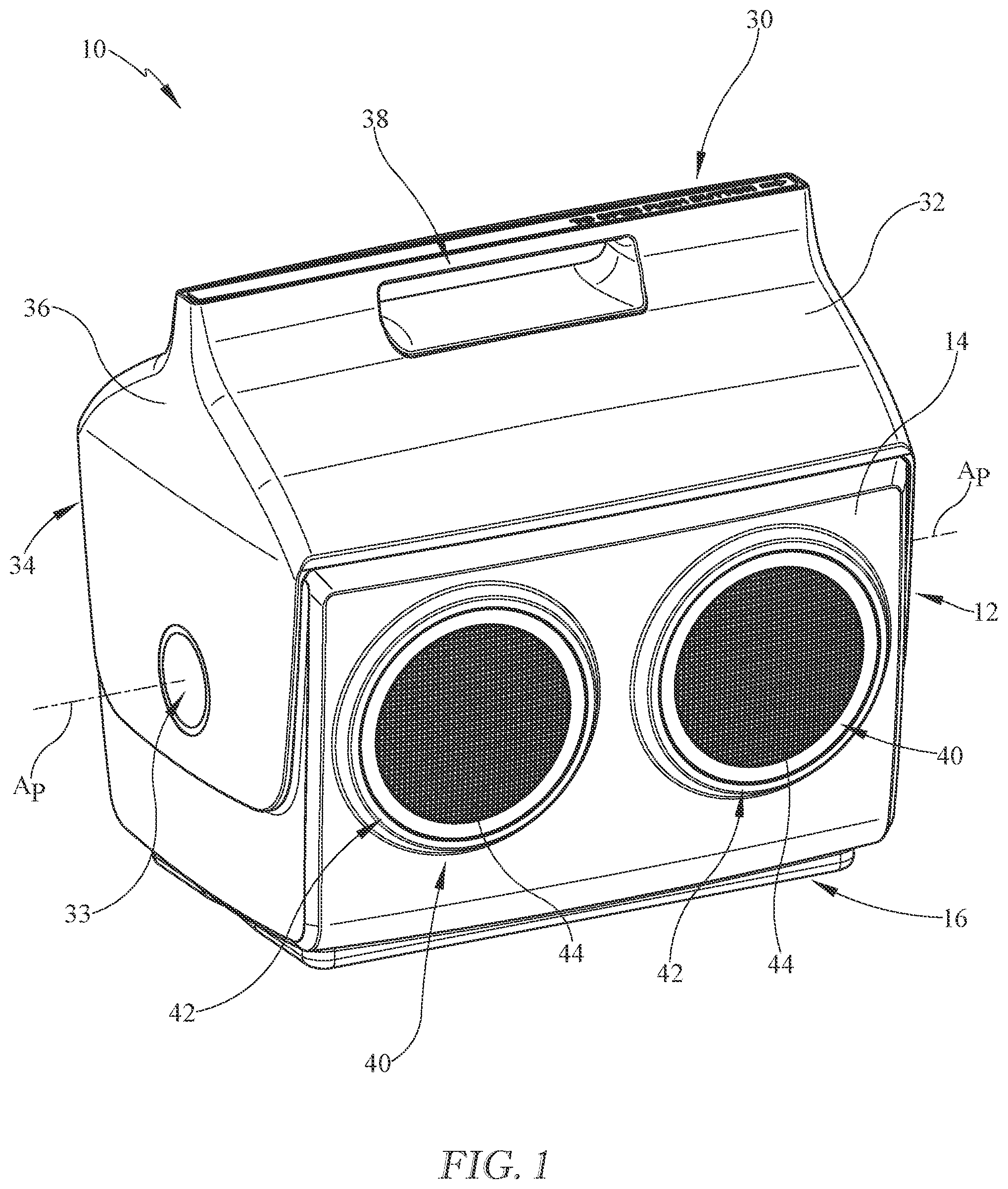 Patent US12312151 — Insulated container — Figure 1