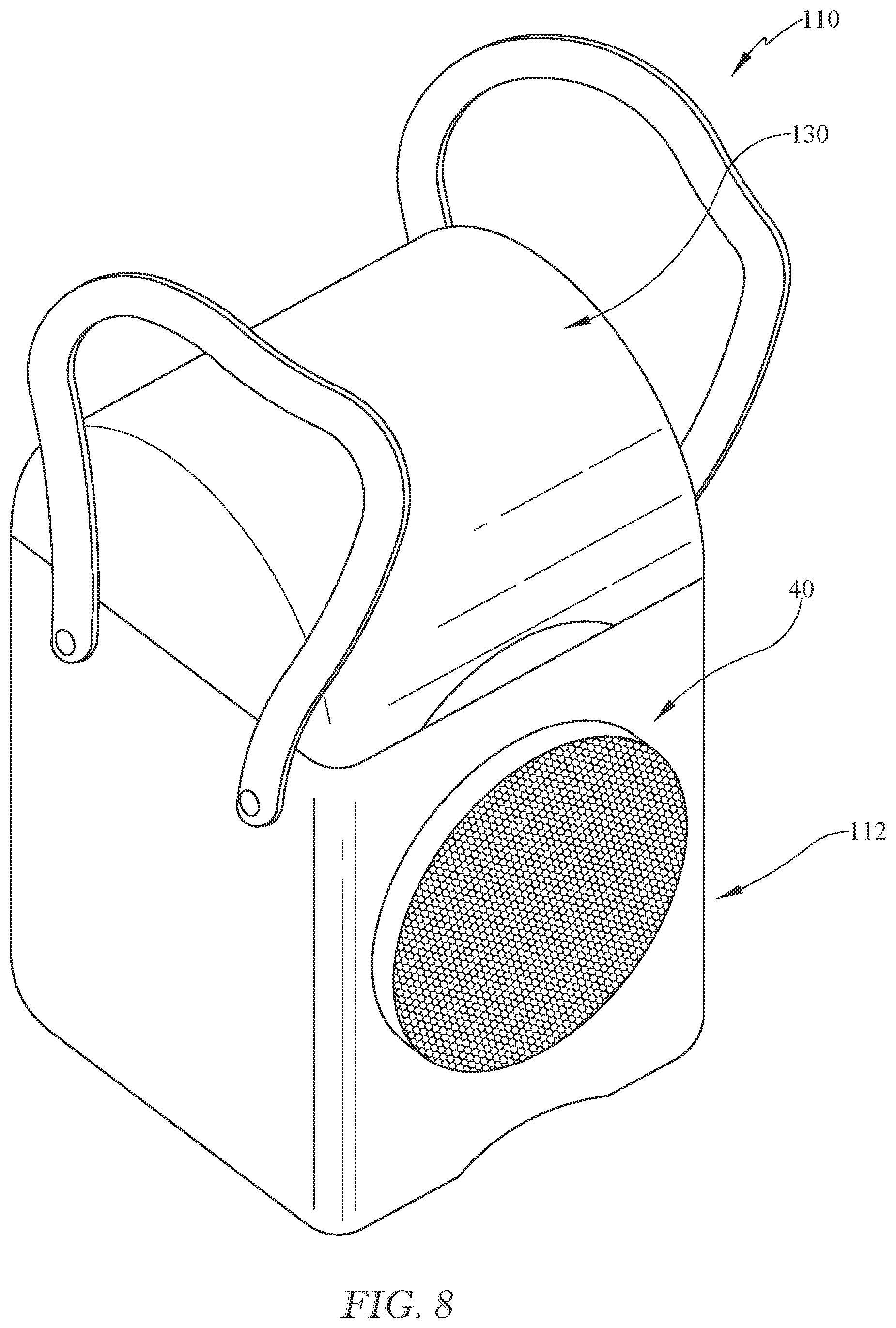 Patent US12312151 Figure 8 – Insulated container