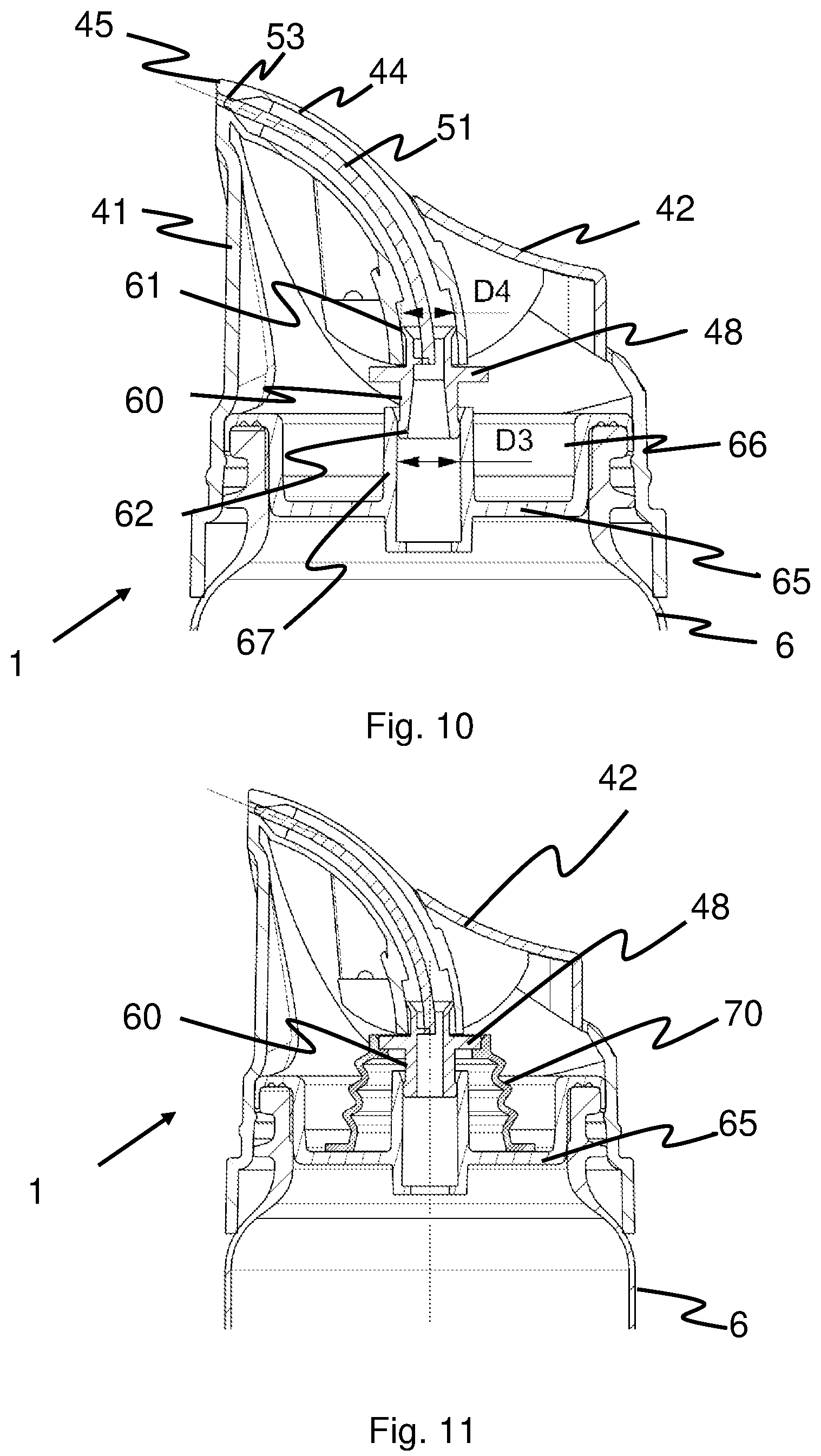 Patent US12312152 Figure 7 – Actuating device for use in combination with a pressurized packaging