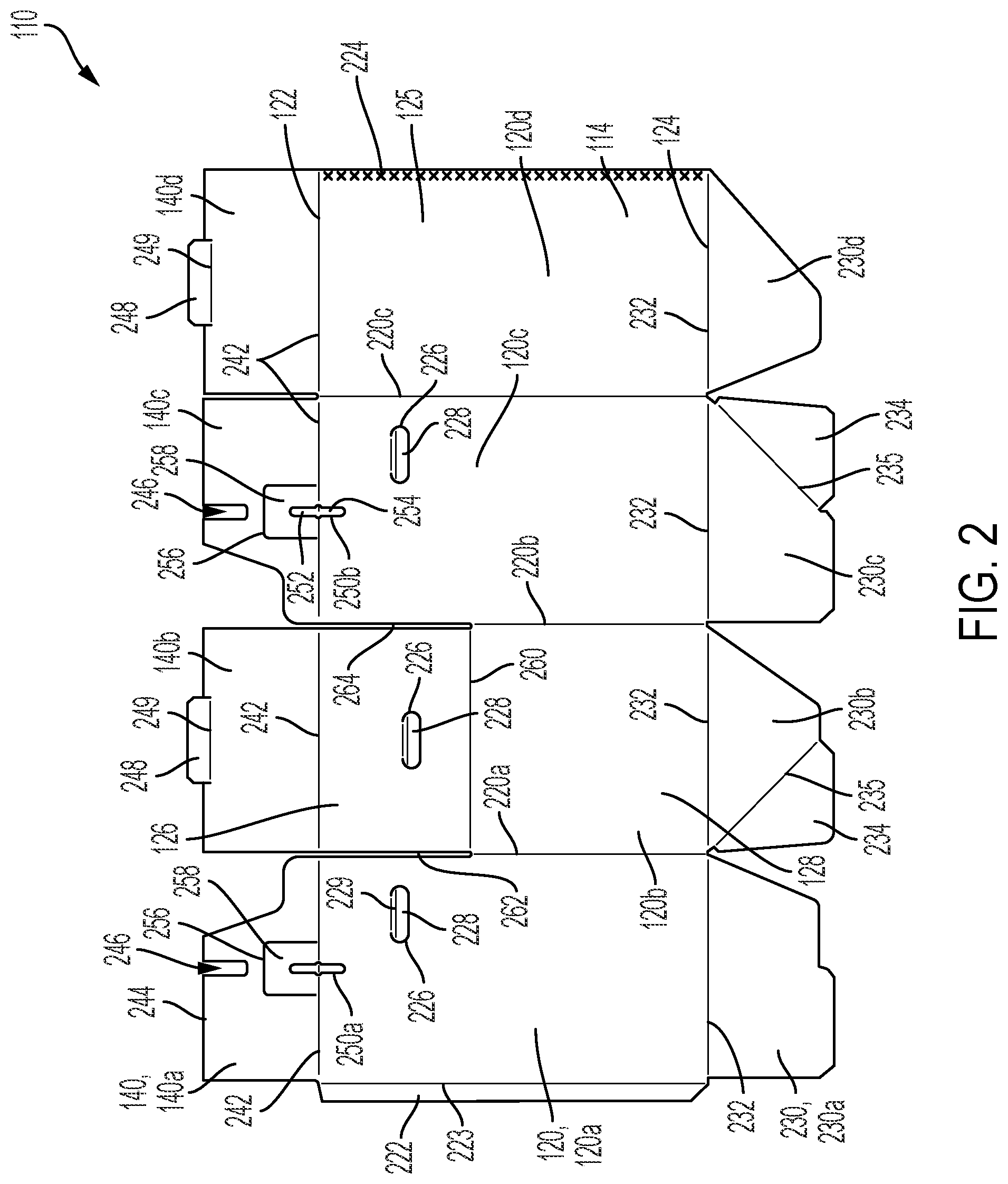 Patent US12312153 Figure 2 – Wardrobe box and hanger support member therefor