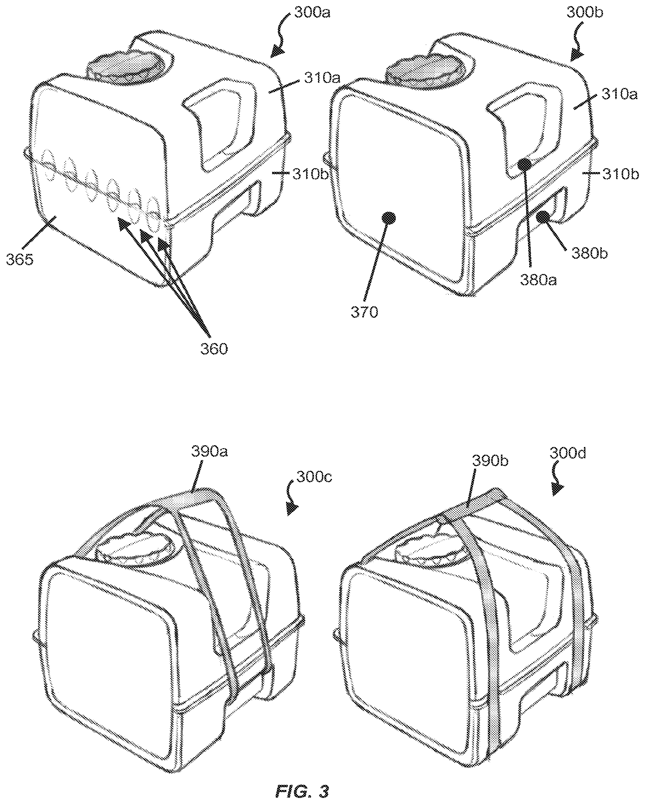 Patent US12312154 Figure 3 – Containers for particulate materials