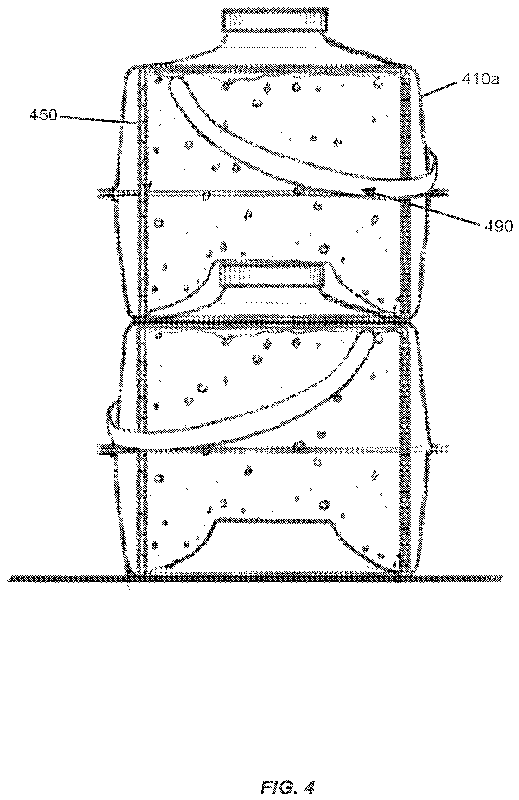 Patent US12312154 Figure 4 – Containers for particulate materials
