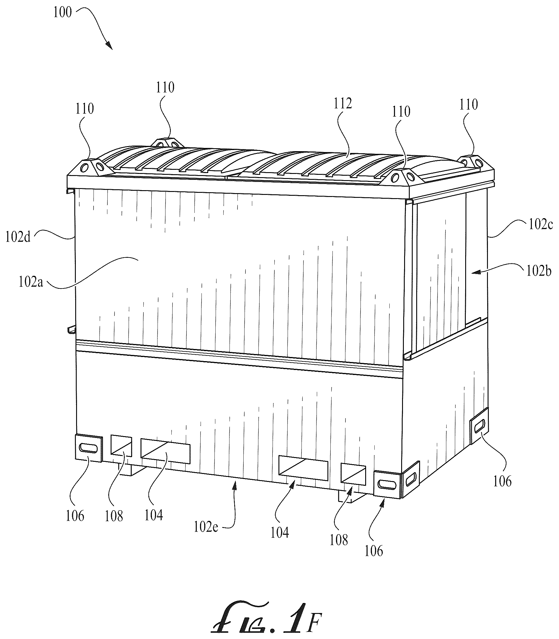 Patent US12312159 Figure 6 – Bulk material container for well operations system supply and transport