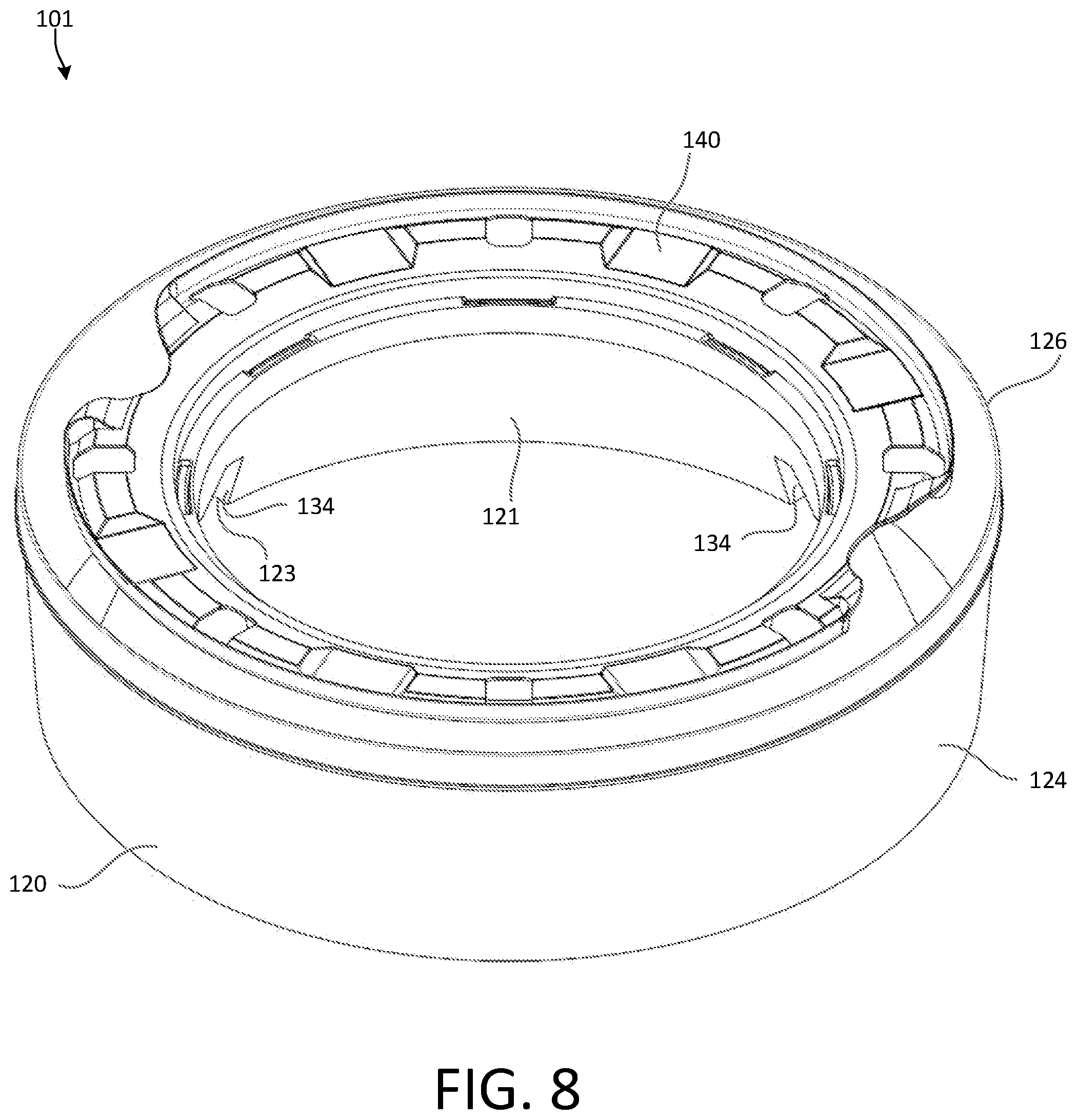 Patent US12312162 Figure 8 – Flexible bag assembly