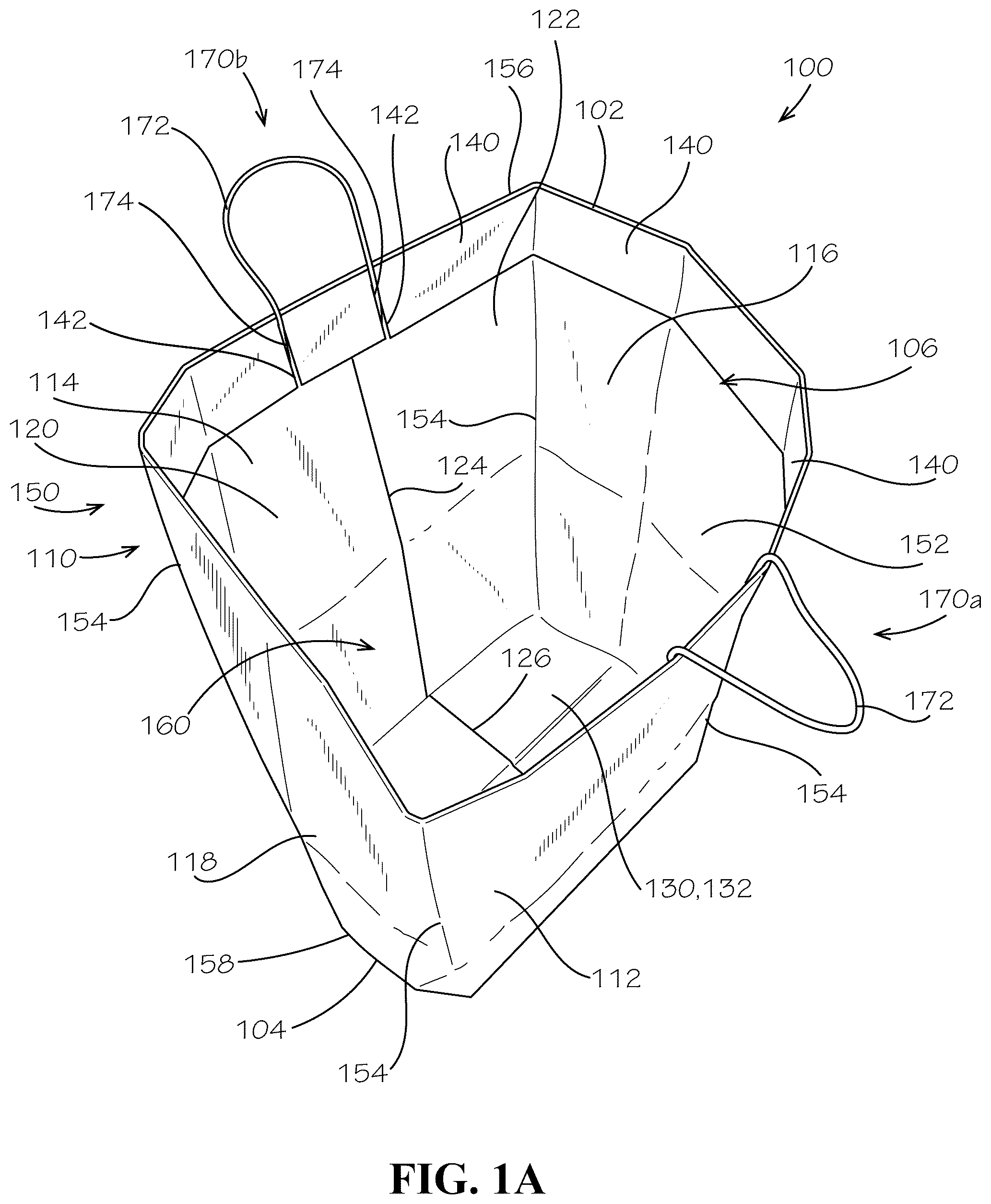 Patent US12312164 Figure 1 – Lawn refuse bag