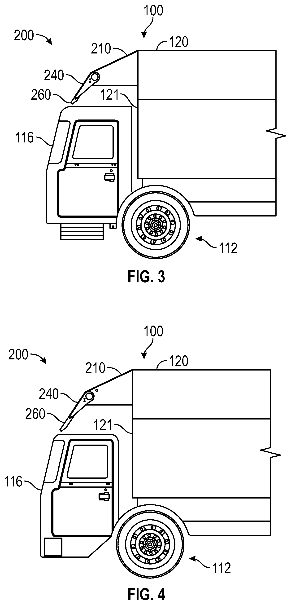 Patent US12312165 Figure 3 – Adjustable canopy for a refuse vehicle