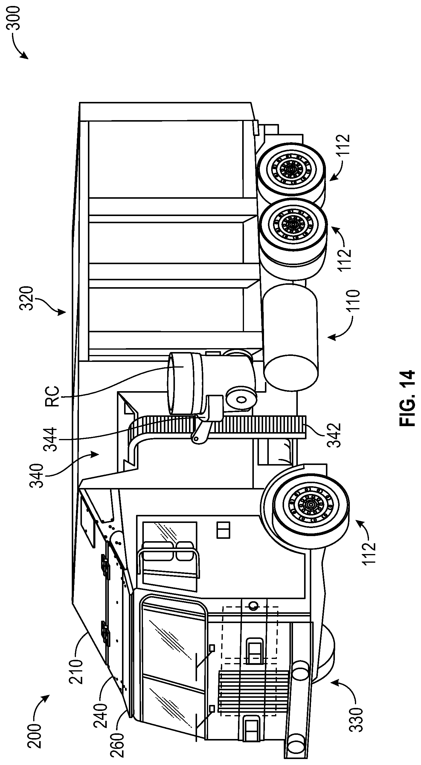 Patent US12312165 Figure 10 – Adjustable canopy for a refuse vehicle