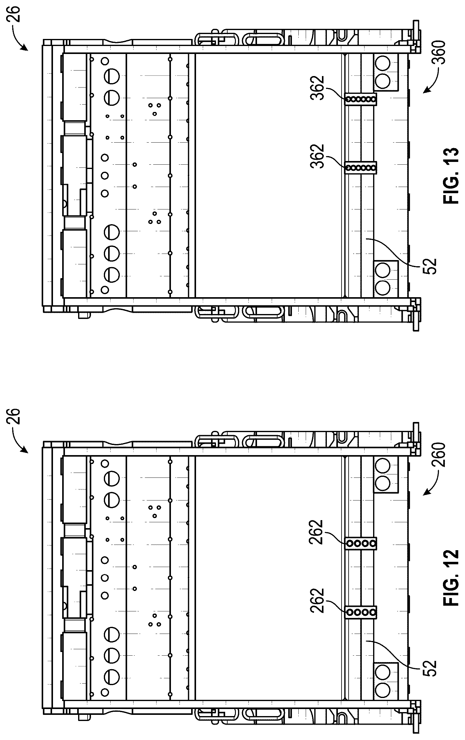 Patent US12312166 Figure 11 – Adjustable tipping device for a refuse vehicle