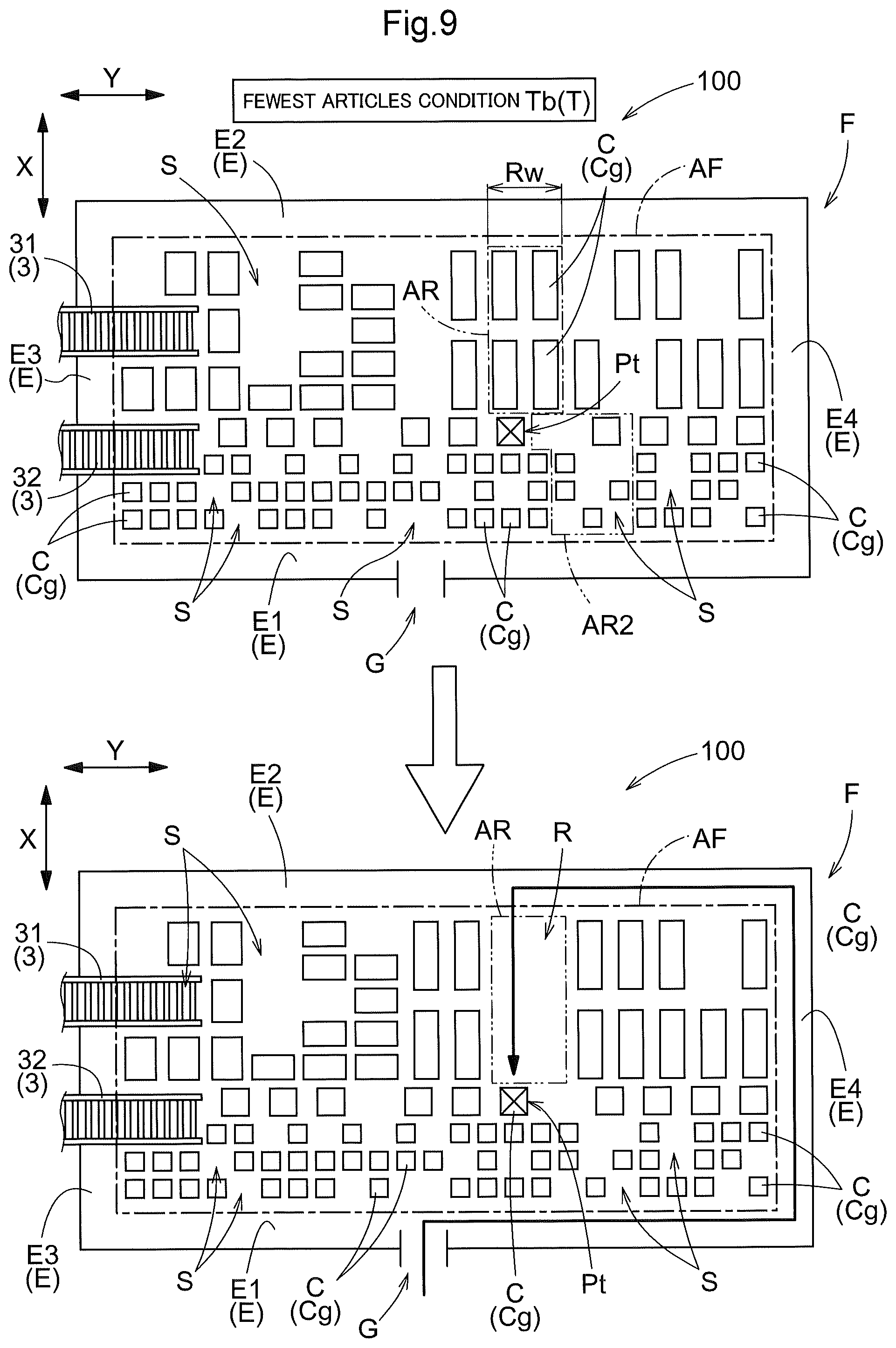 Patent US12312169 Figure 8 – Plane storage facility