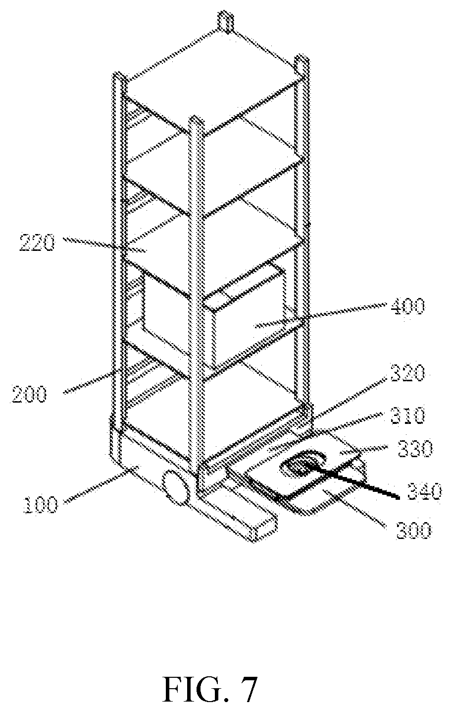 Patent US12312173 Figure 5 – Transfer robot, warehouse logistics system and article transferring method
