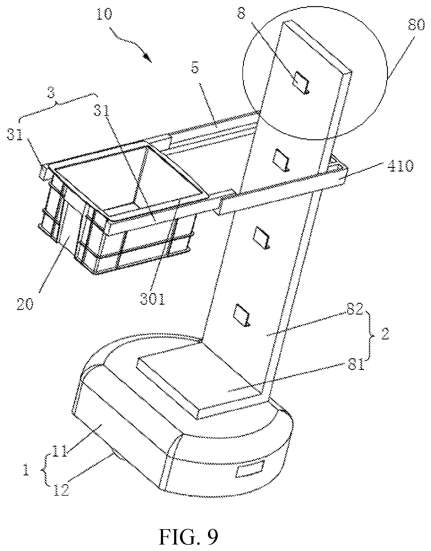 Patent US12312173 Figure 7 – Transfer robot, warehouse logistics system and article transferring method