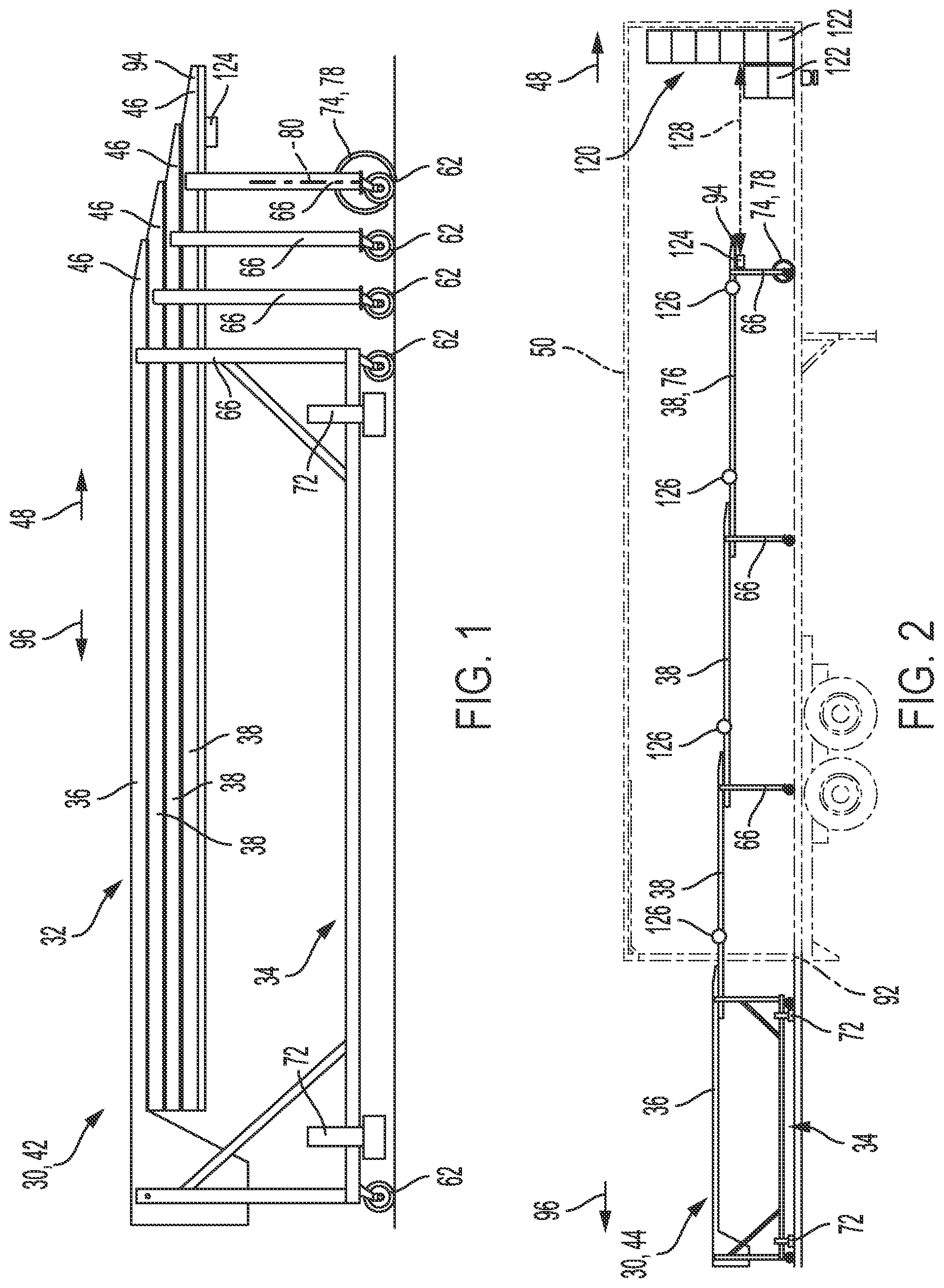 Patent US12312178 Figure 1 – Telescoping conveyor