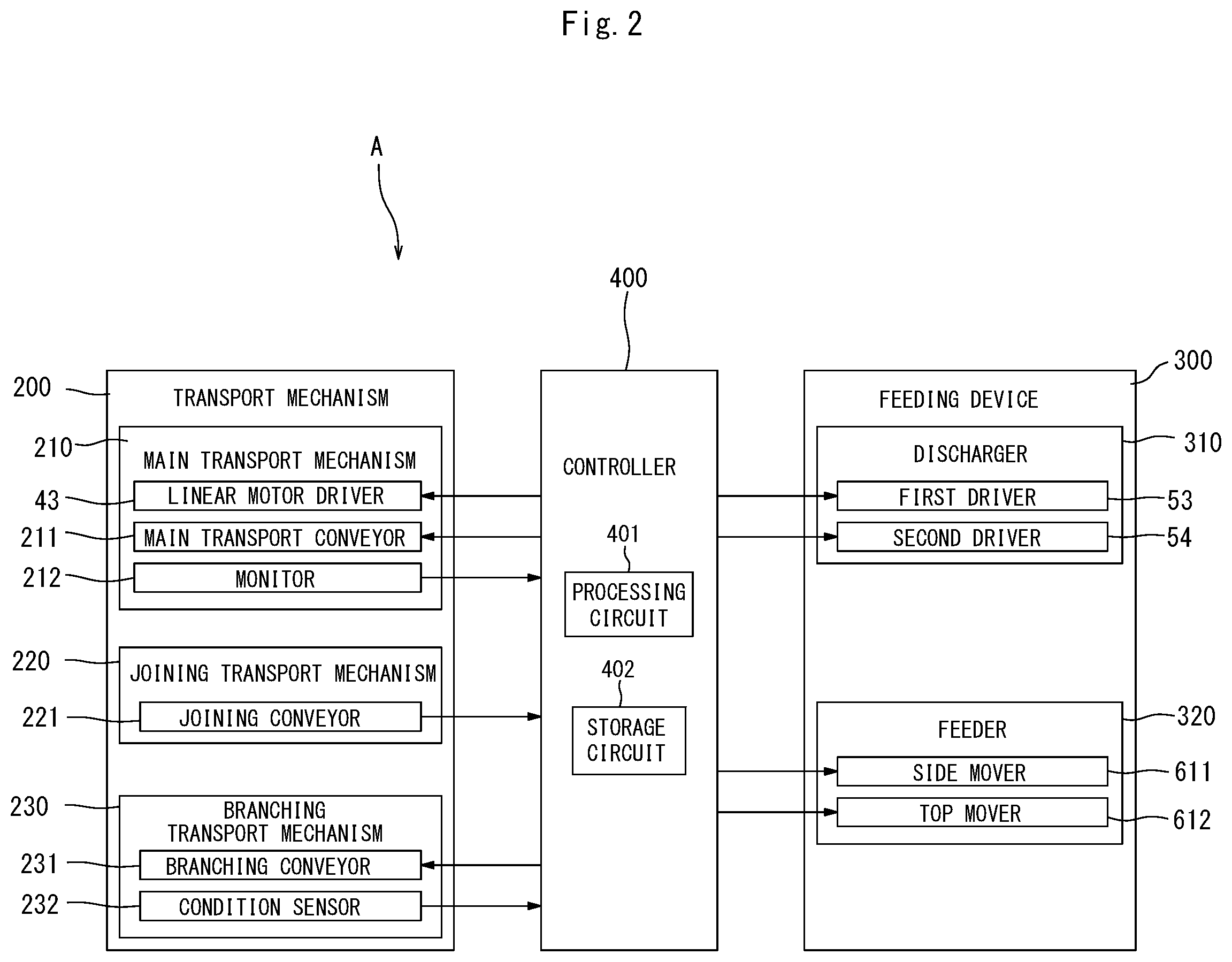Patent US12312181 Figure 2 – Transport apparatus for pieces to be transported