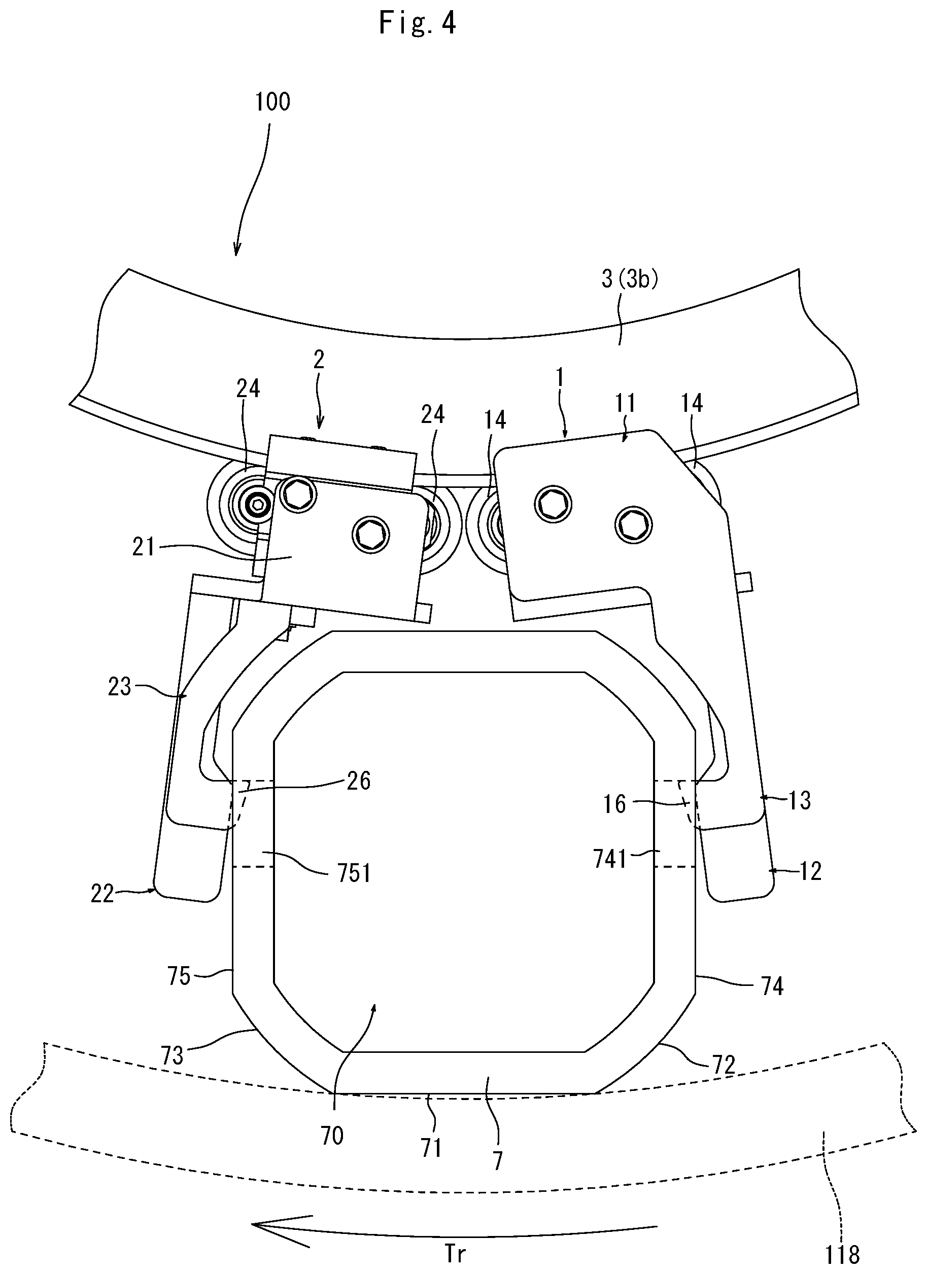 Patent US12312181 Figure 4 – Transport apparatus for pieces to be transported