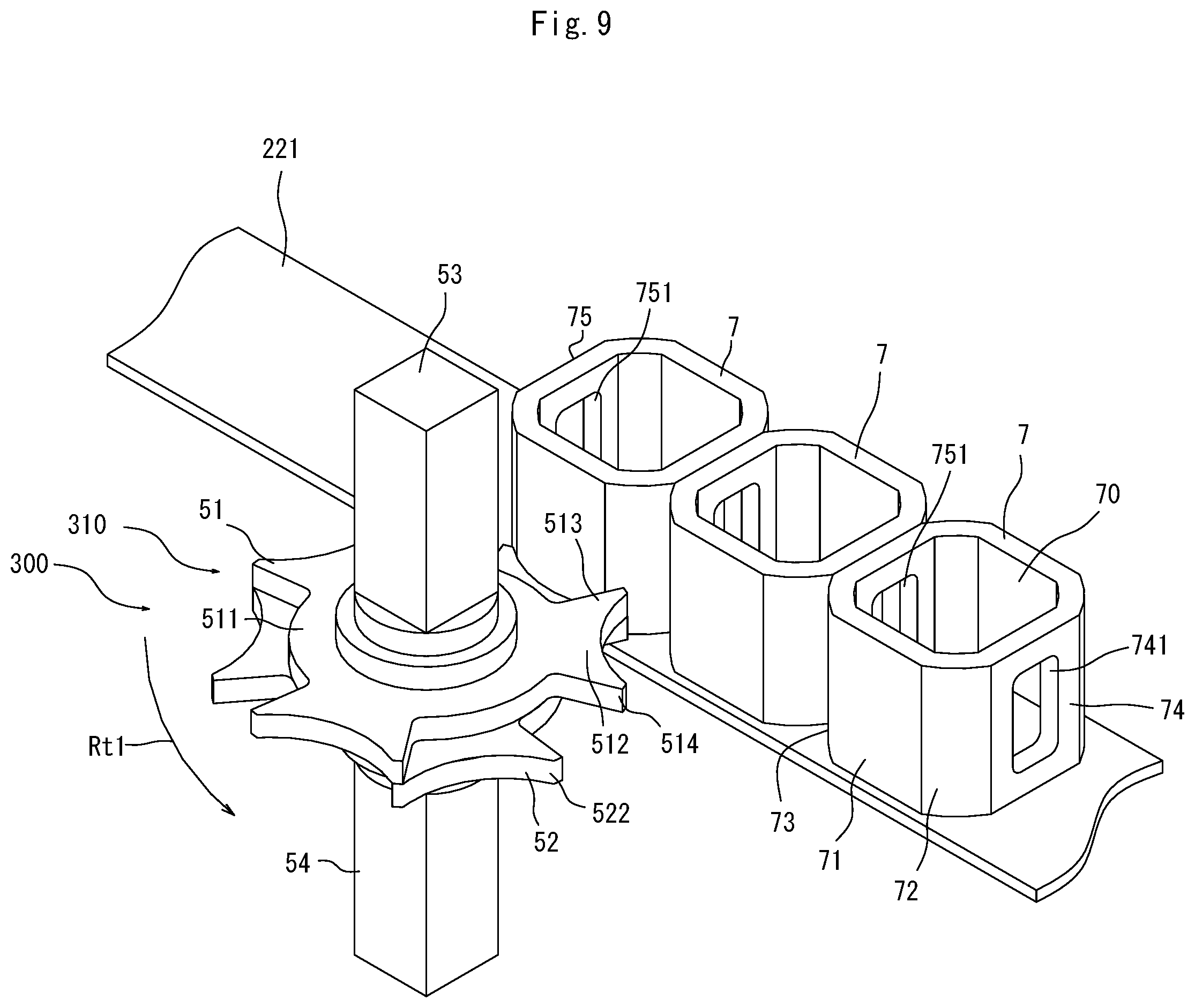 Patent US12312181 Figure 9 – Transport apparatus for pieces to be transported