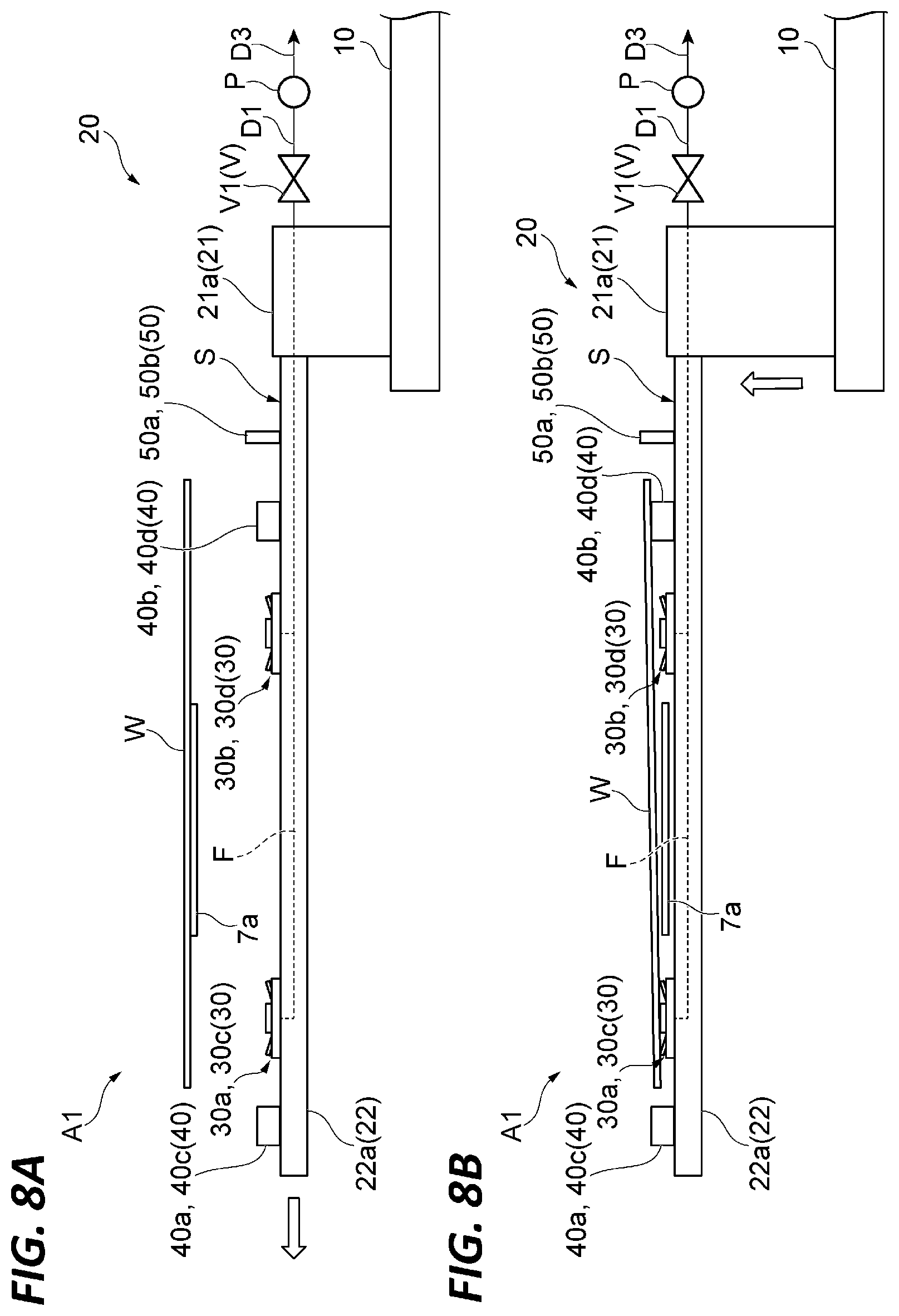 Patent US12312184 Figure 8 – Substrate transfer device and substrate transfer method