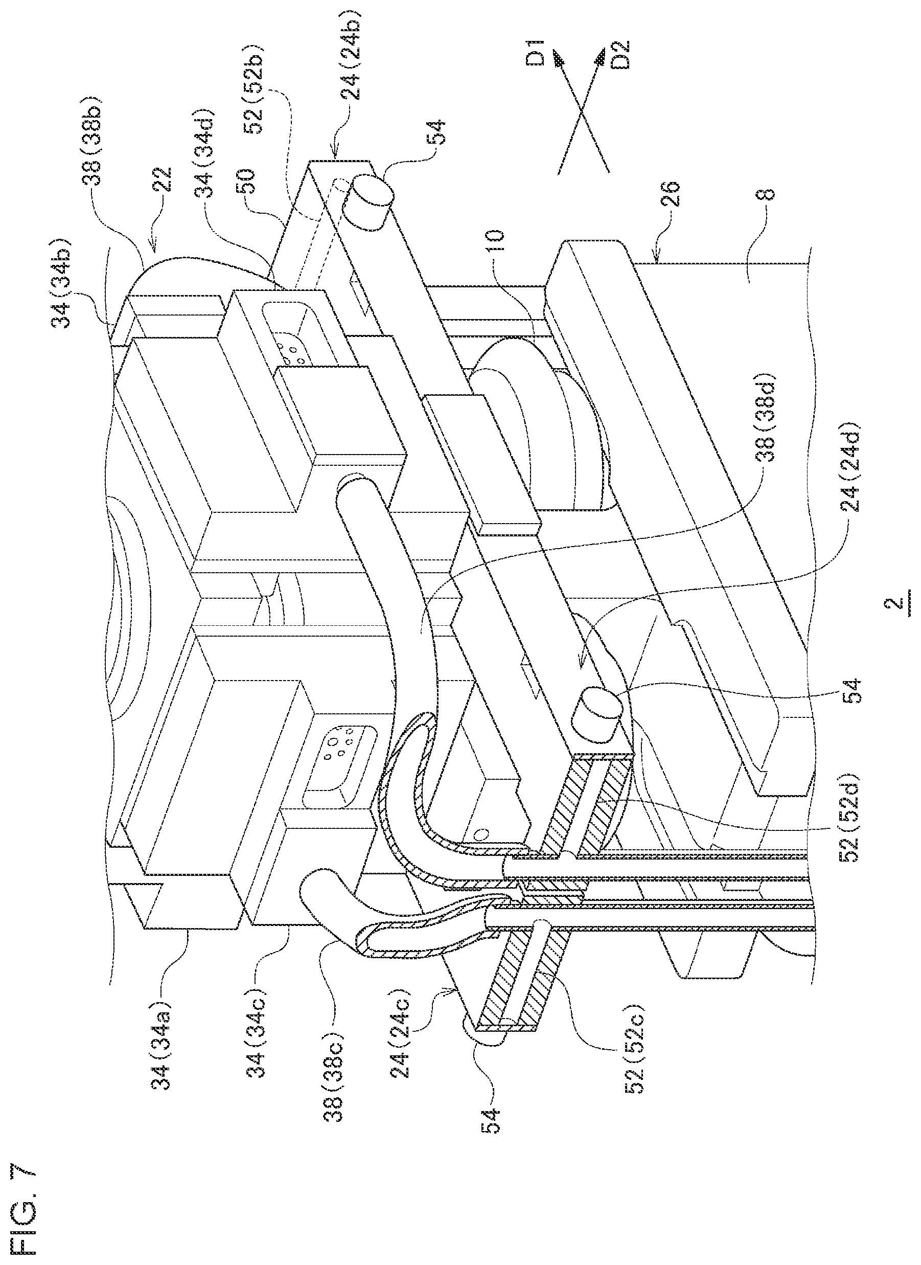 Patent US12312186 Figure 7 – Workpiece conveyance device